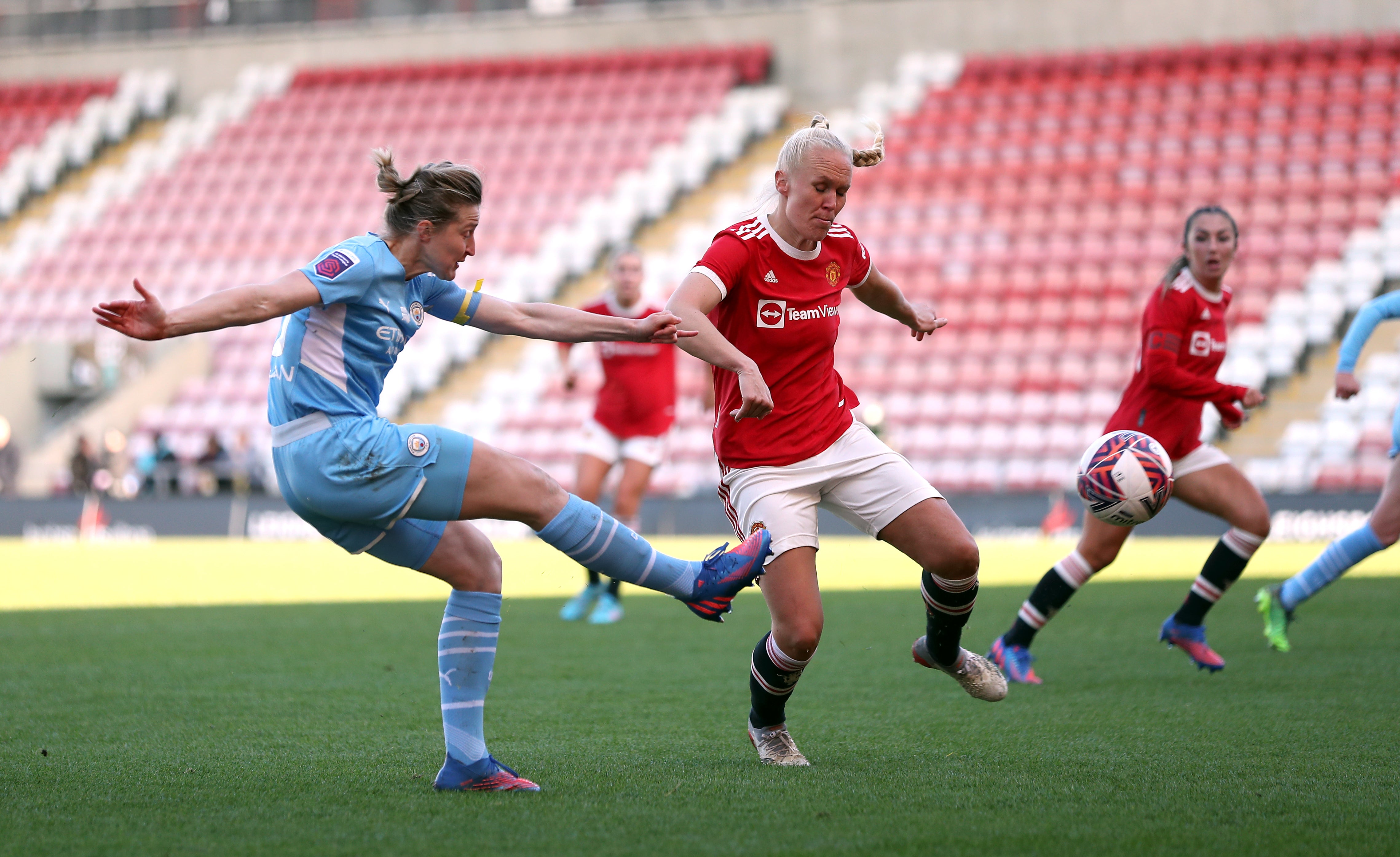 Ellen White punished a poor backpass to put City ahead