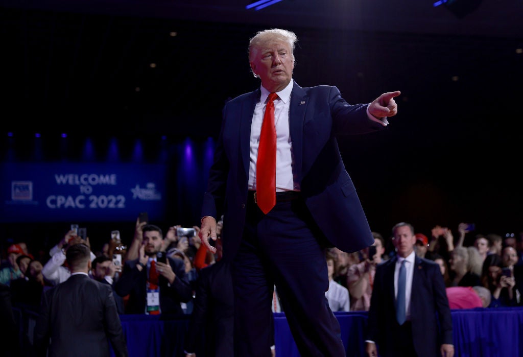 Donald Trump at CPAC in Orlando, Florida