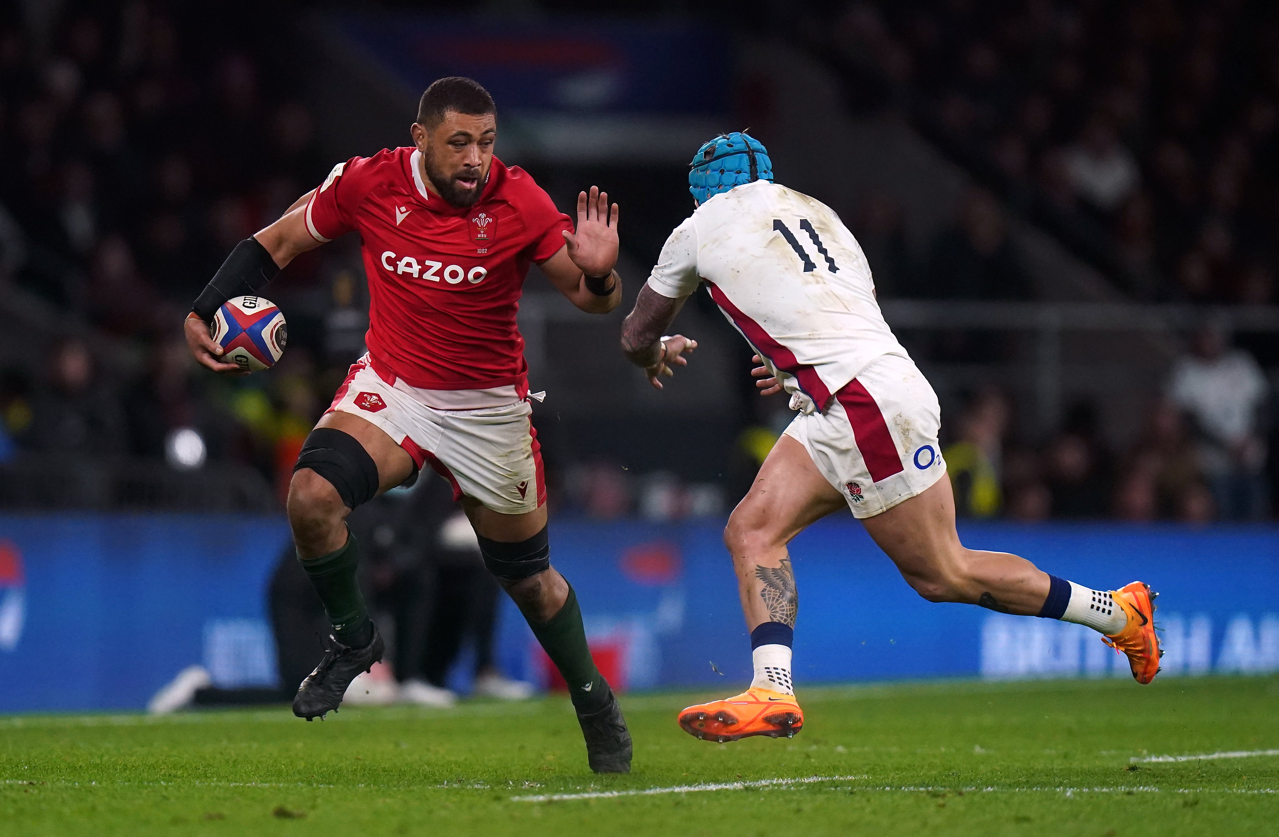 Wales number eight Taulupe Faletau was a giant against England (Adam Davy/PA)