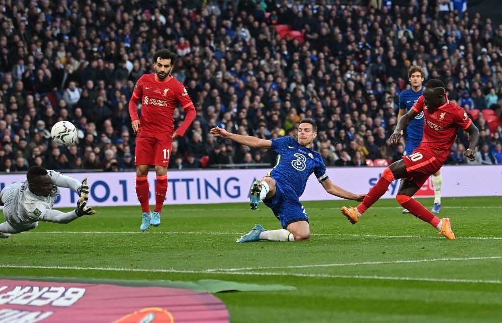 Edouard Mendy made a stunning save to deny Sadio Mane in normal time