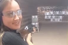 ‘Invaders will die on our land!’ Former Miss Ukraine trains to fight for her country