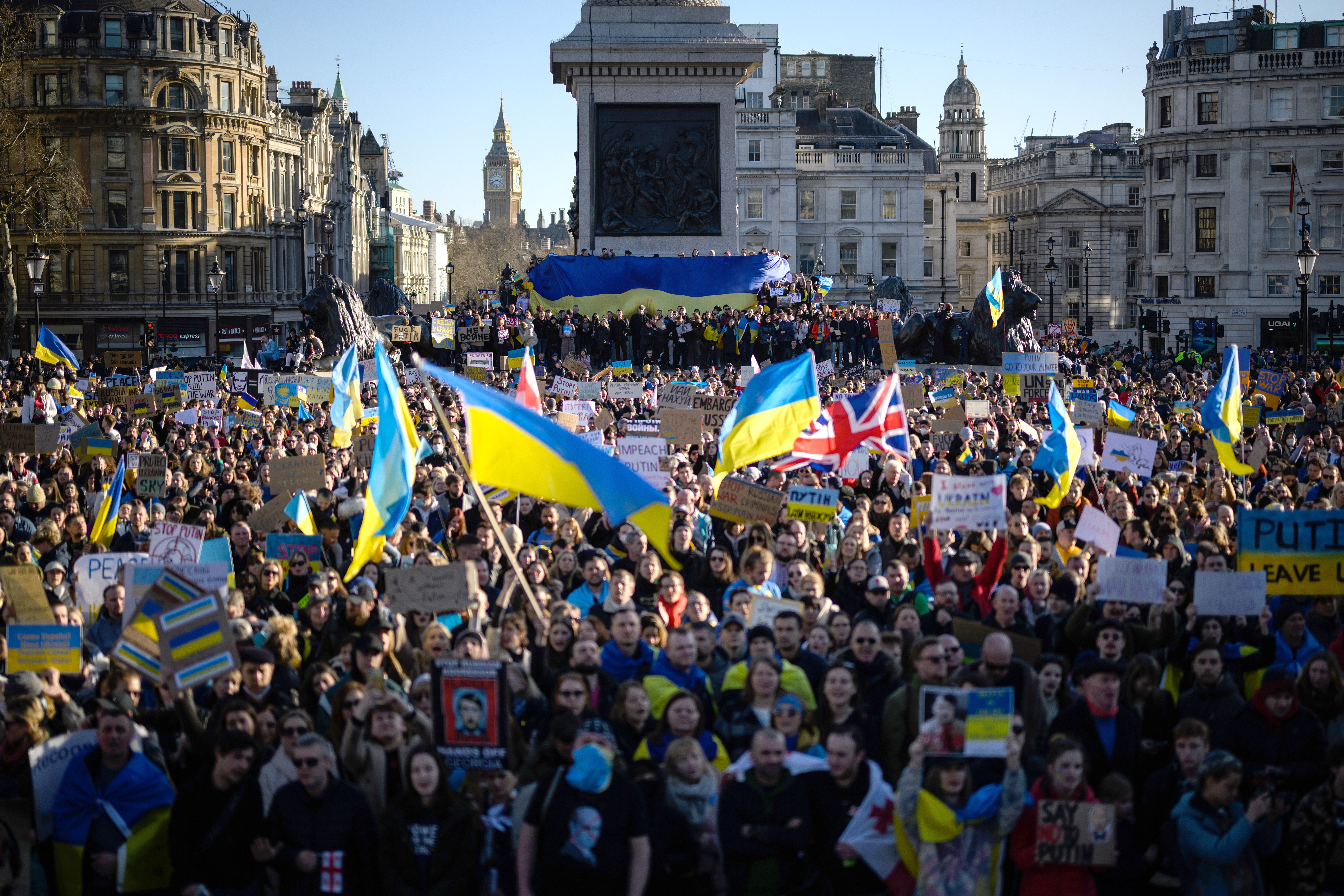 The location of protests, such as if they are in city centre spots like Trafalgar Square, will also be a factor