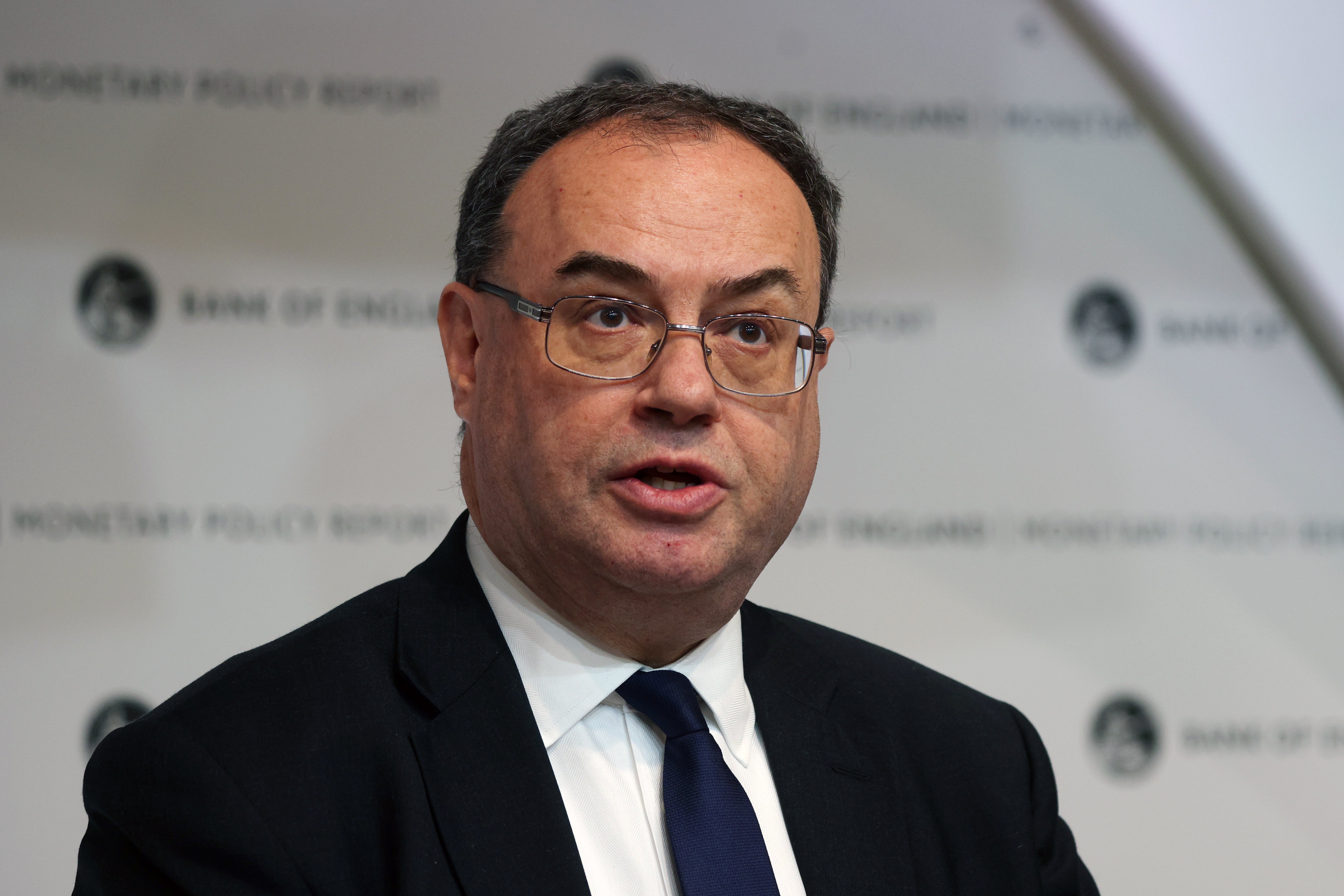 Archive photo of Bank of England governor Andrew Bailey