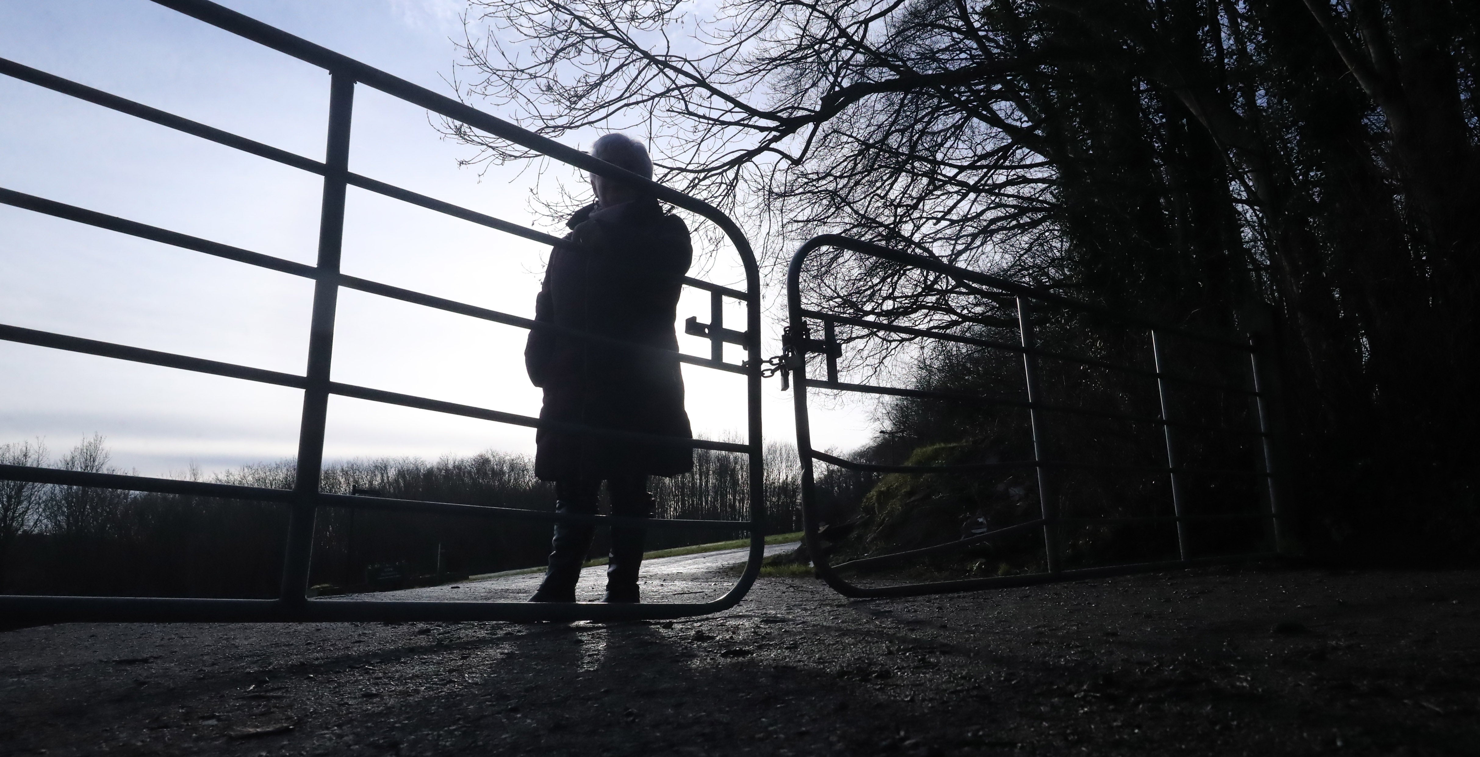 A woman who wishes only to be known by Adele pictured at Palace Demesne in Co Armagh after telling the story of her experience at the Marianvale mother and baby home in Newry to PA Media. Picture date: Saturday January 23, 2021.