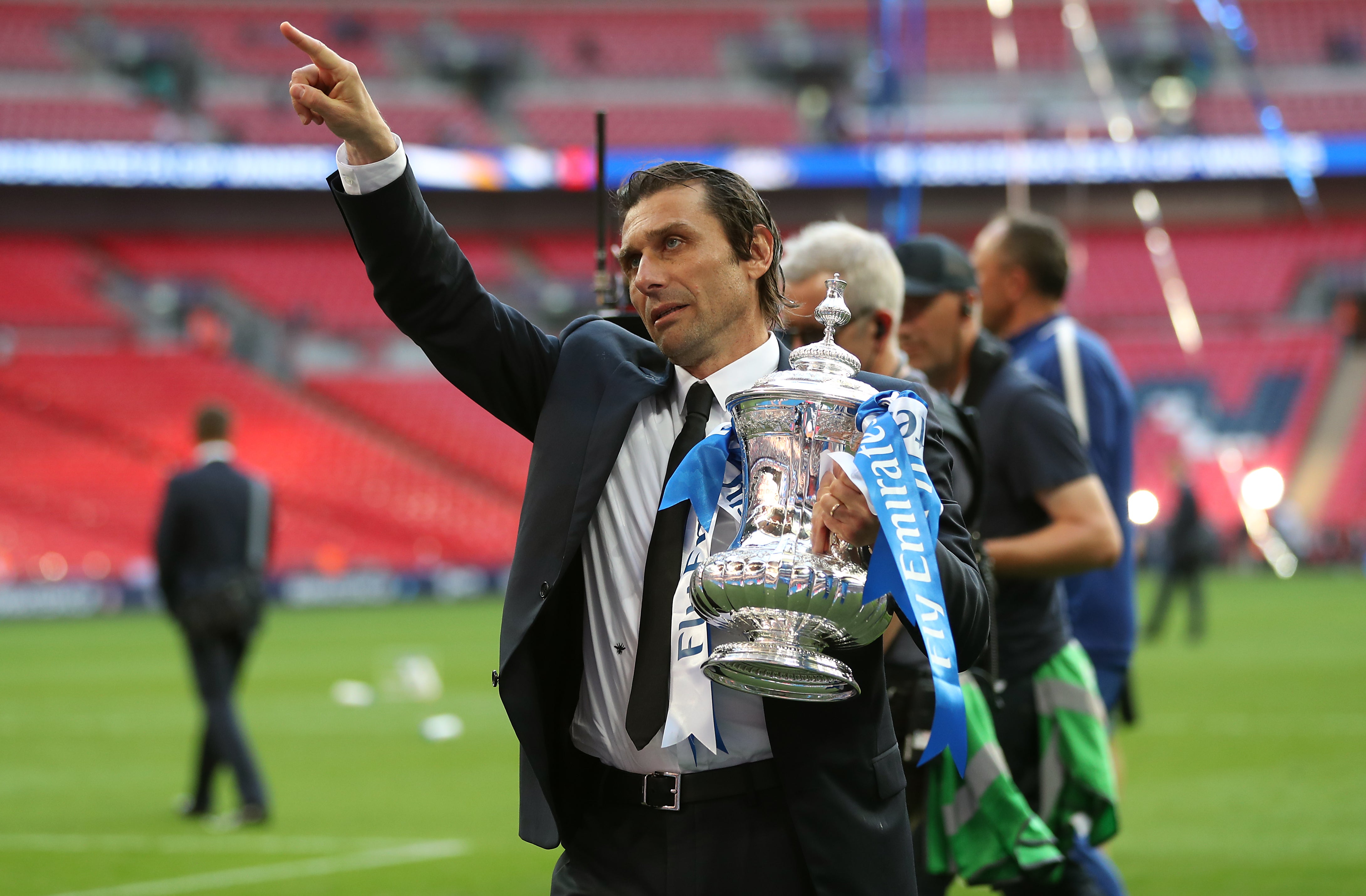 Antonio Conte won the FA Cup with Chelsea