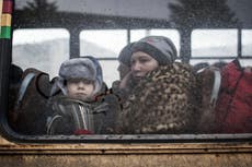 ‘I don’t want my kids to play war’: Life on the road for Ukraine’s displaced and homeless citizens