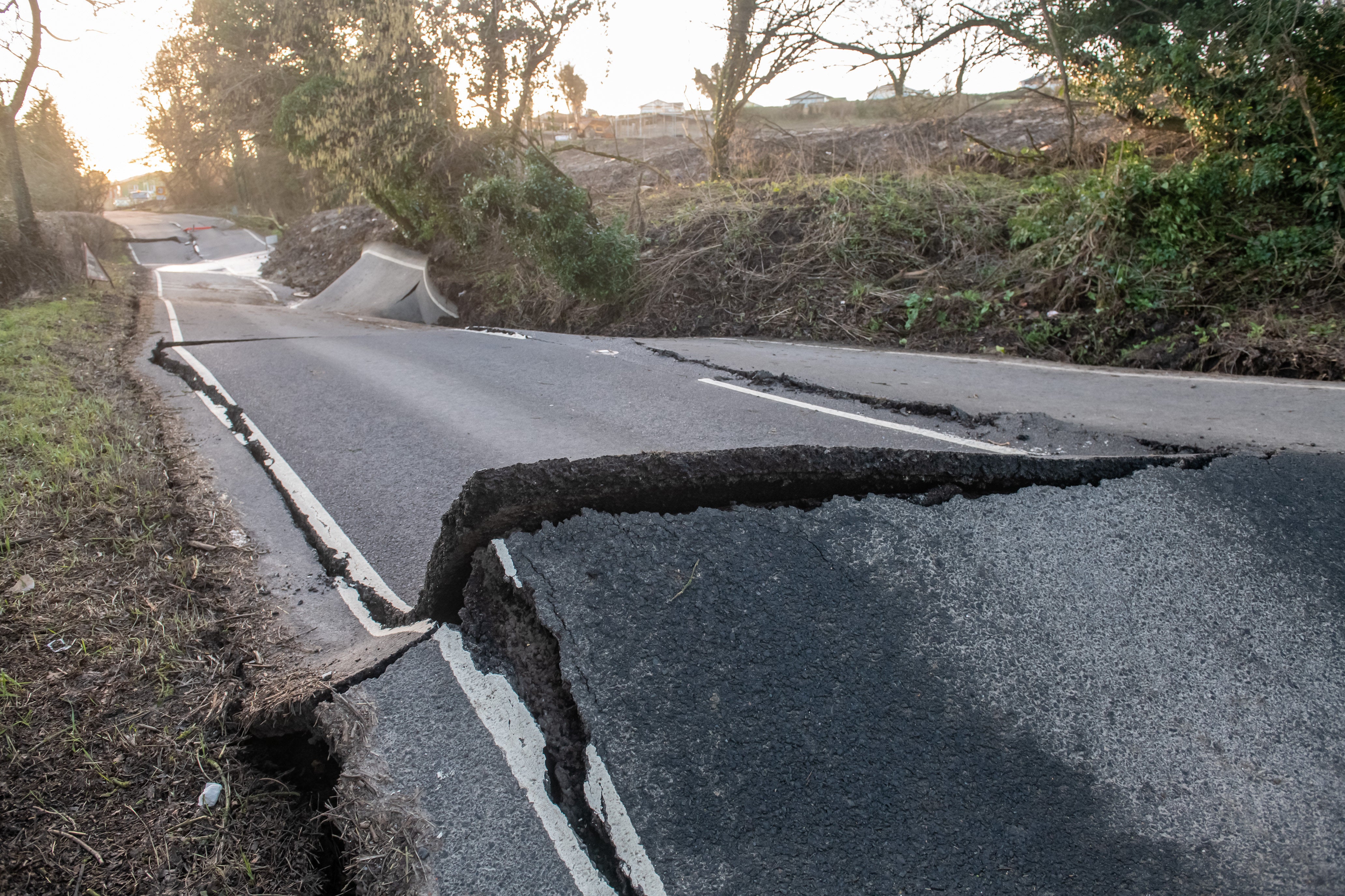 The road had been shut since mid-February