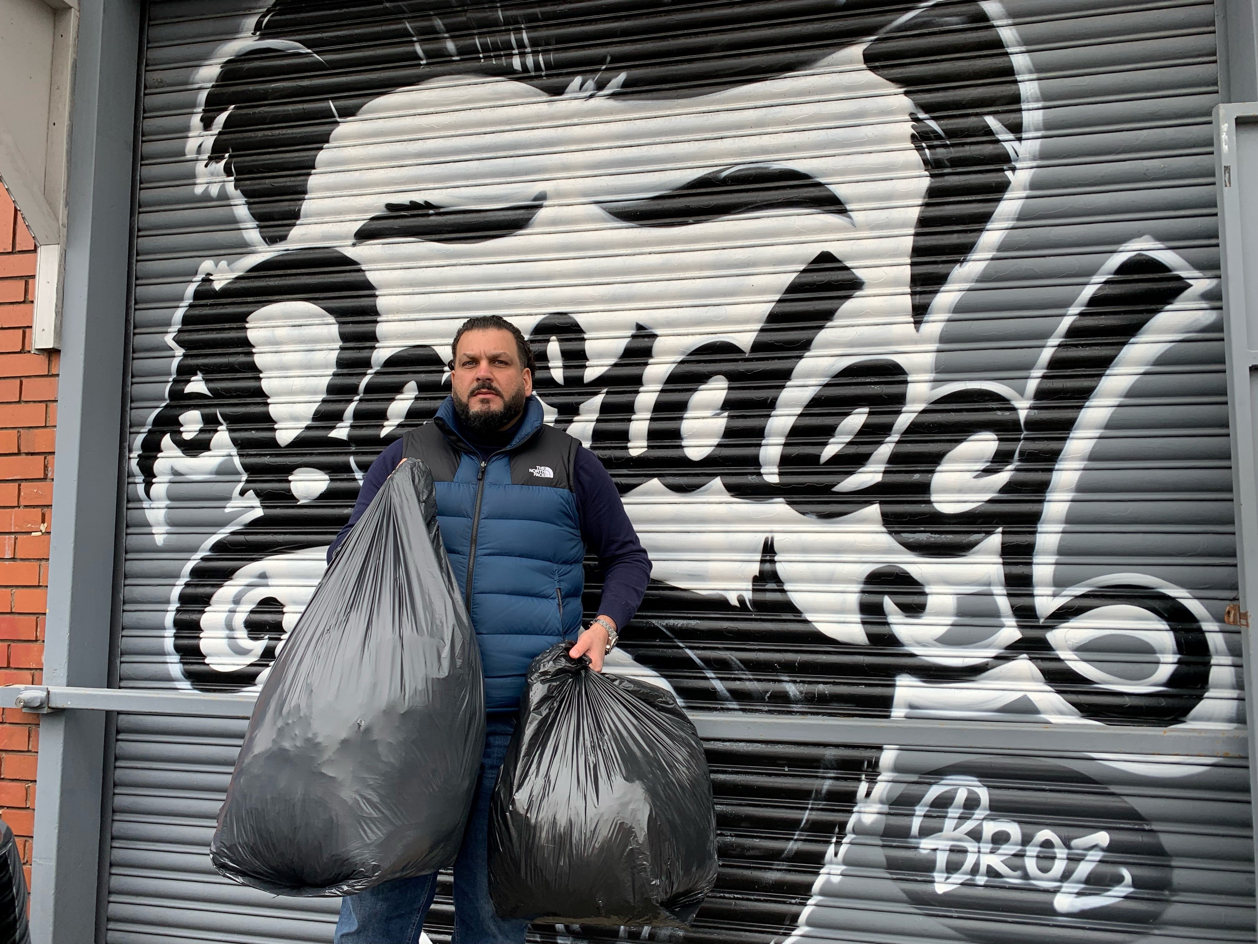 Imran Hameed, founder of the volunteer group Bearded Broz (Richard Vernalls/PA)