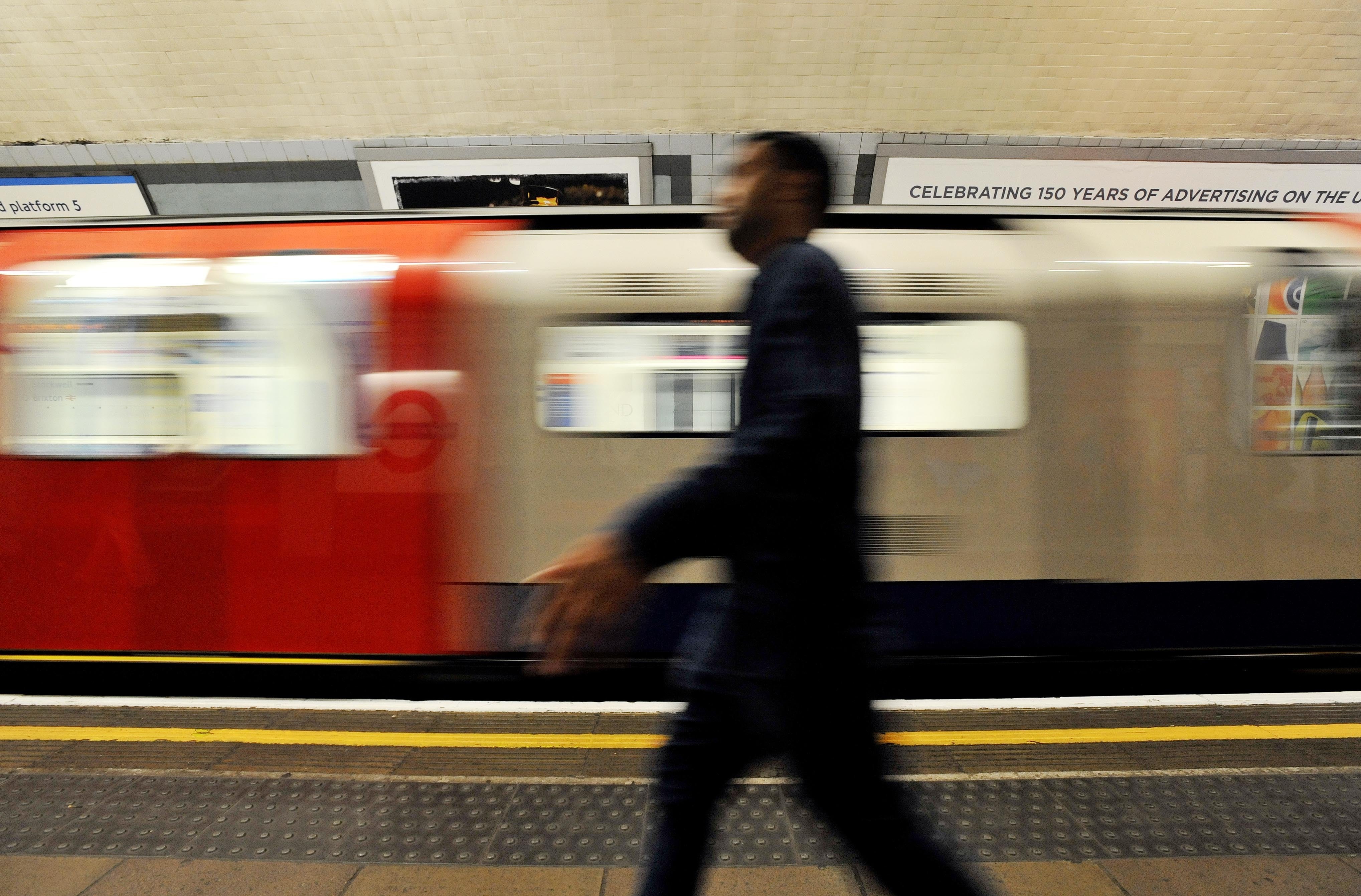 A Victoria Line underground train (Nick Ansell/PA)