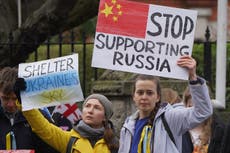 Ukrainian protesters in Dublin turn focus to Chinese Embassy