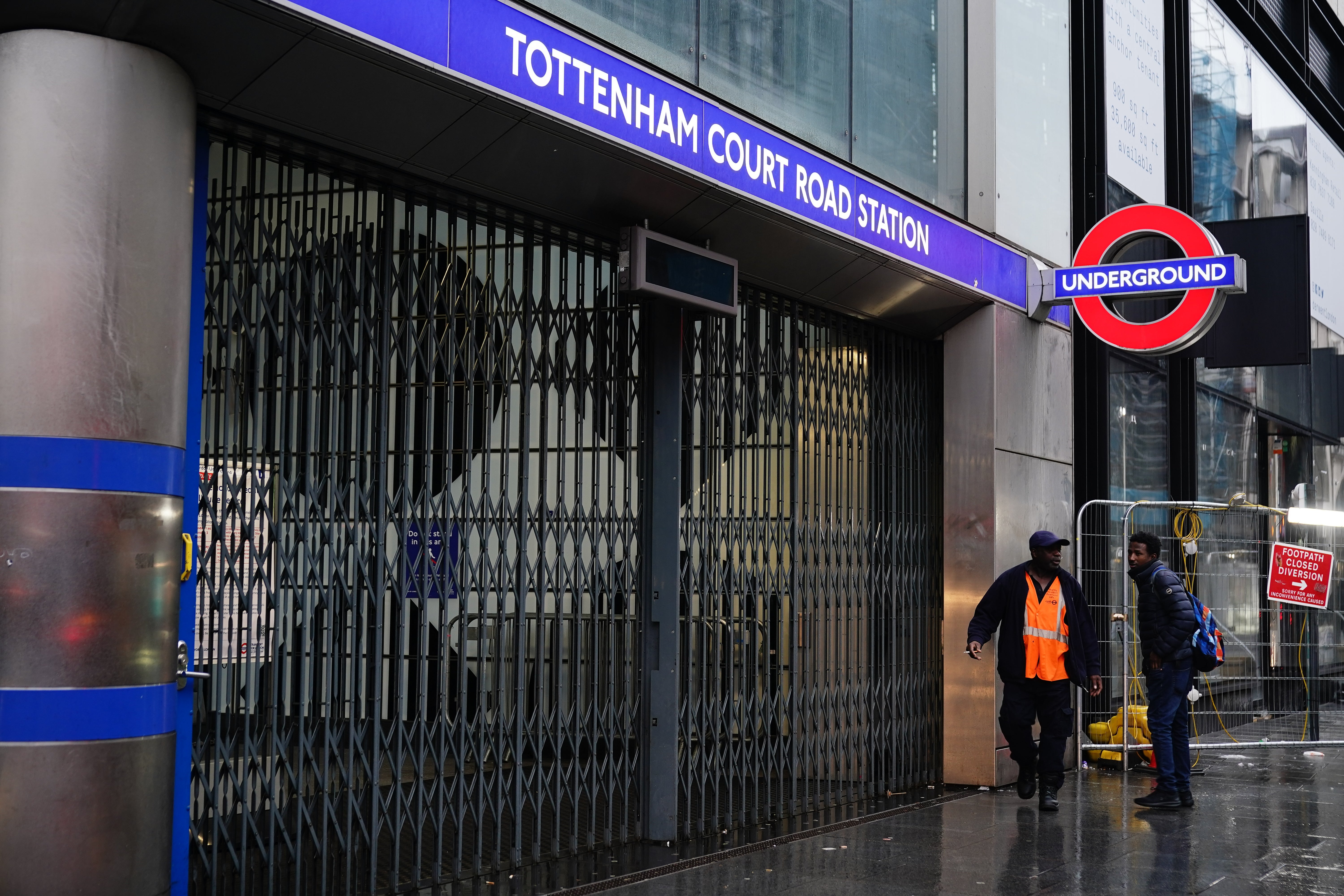 All London Underground services were suspended on Tuesday as thousands of Tube workers staged a 24-hour strike in a bitter dispute over jobs, pensions and conditions (Aaron Chown/PA)