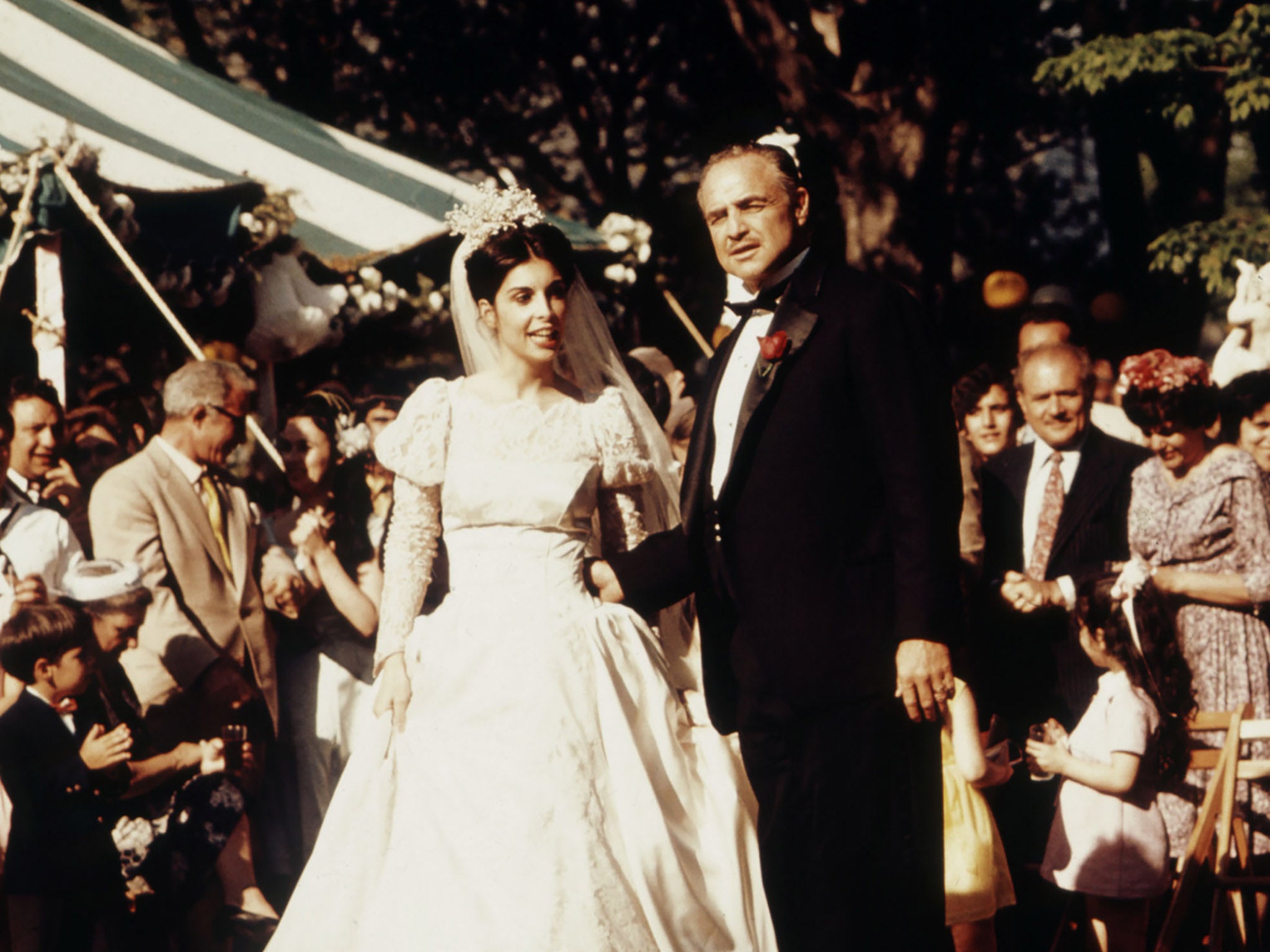 Talia Shire and Marlon Brando in ‘The Godfather’