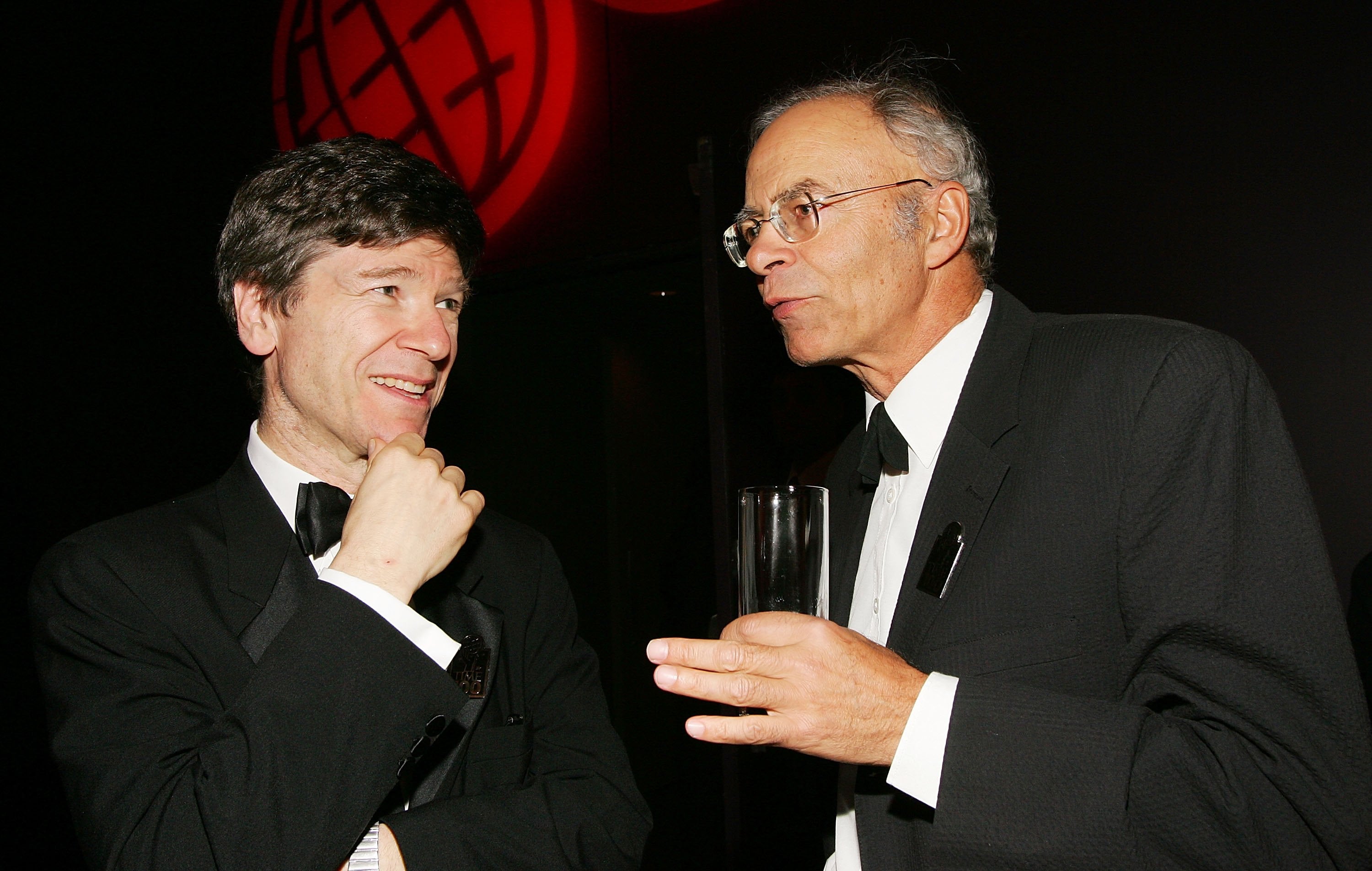 Singer, right, has seen his lectures interrupted by protesters