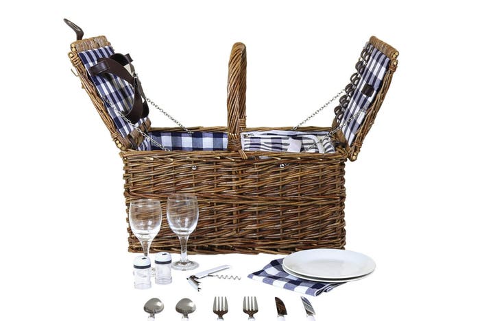 Charles Bentley 2-person wicker picnic basket indybest
