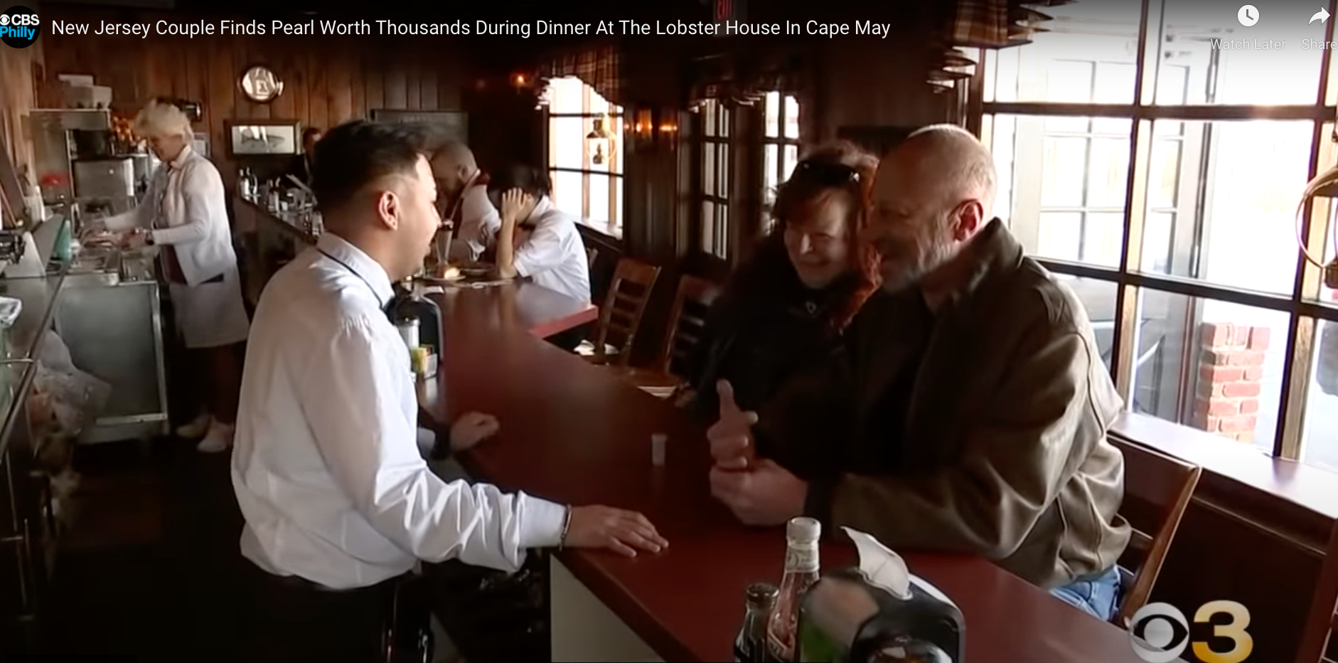 Maria and Michael Spressler at The Lobster House in Cape May, NJ