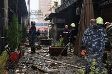 In Syria's capital Damascus, shopping mall fire kills 11