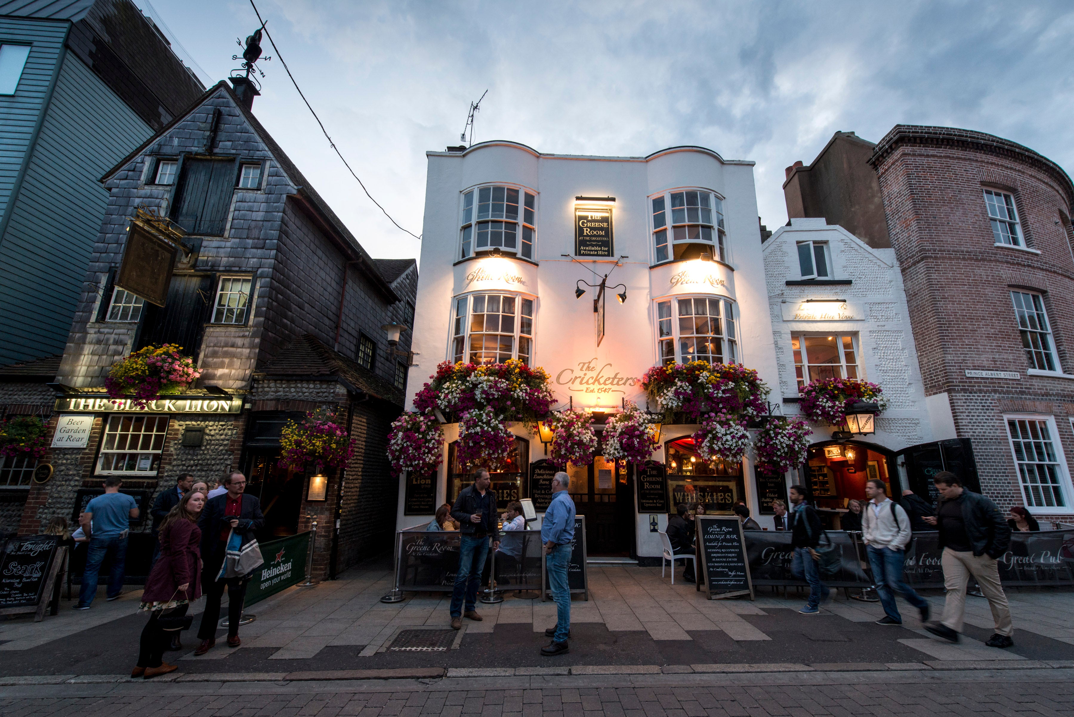 Drinkers in The Lanes is a thriving drinking spot