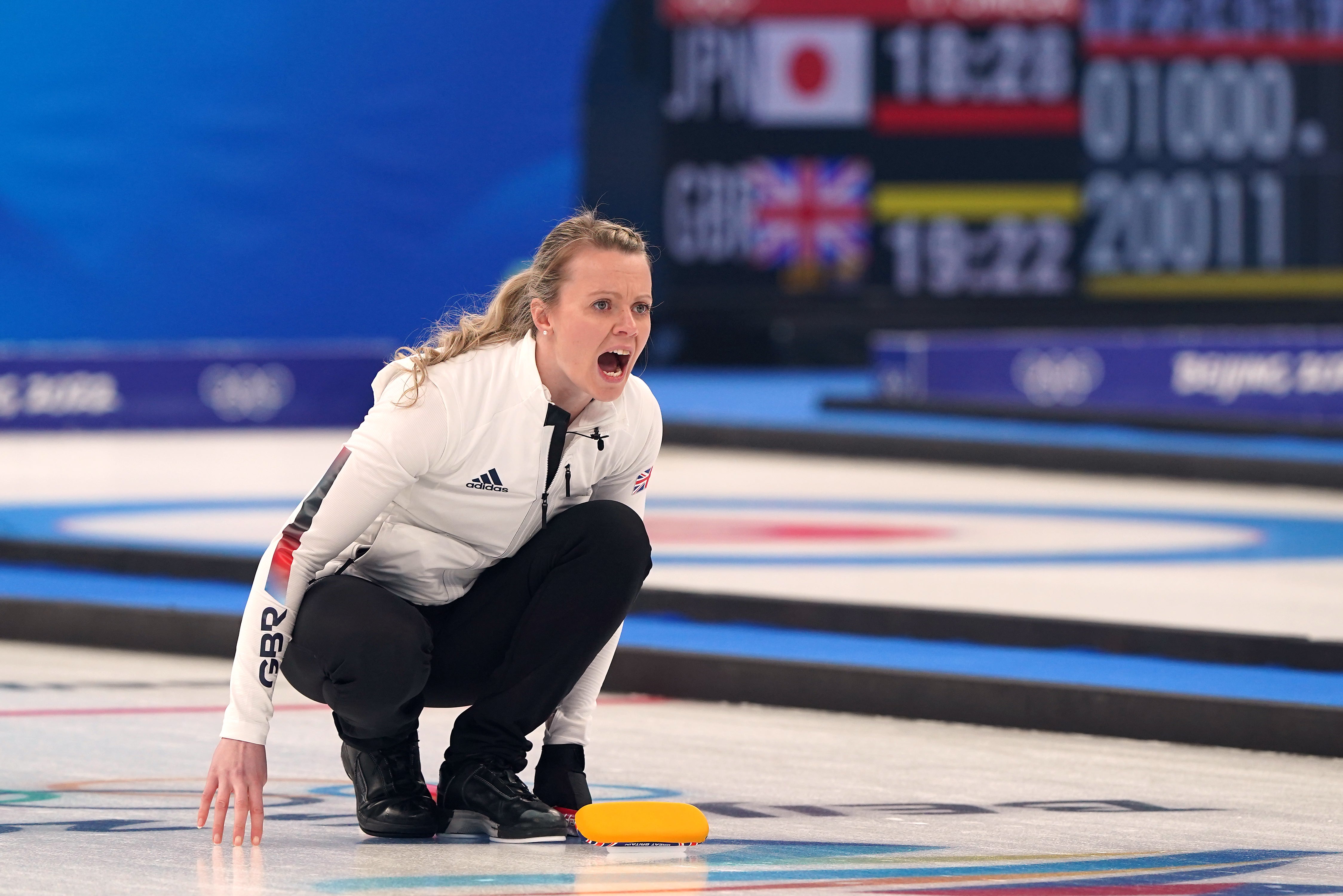 Vicky Wright in action during the gold medal match (Andrew Milligan//PA)