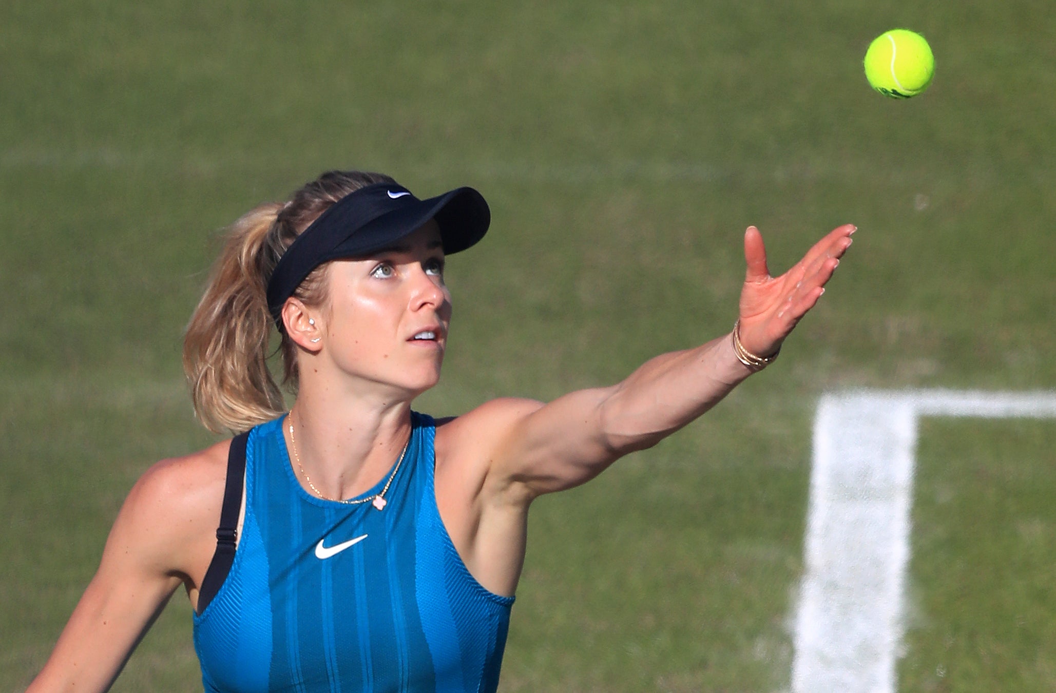 Elina Svitolina will wear Ukrainian colours while her Russian opponent competes under a neutral flag (Simon Cooper/PA)