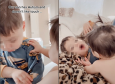 Toddler with autism who doesn’t like physical touch ‘slowly’ lets sister be more affectionate