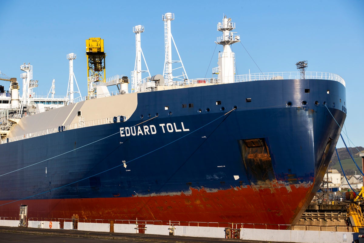 There is also uncertainly over the fate of Russian-chartered tanker Eduard Toll which is currently docked at Belfast port