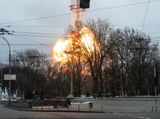 Ukraine invasion: Five killed as Russian missile strikes TV tower in Kyiv