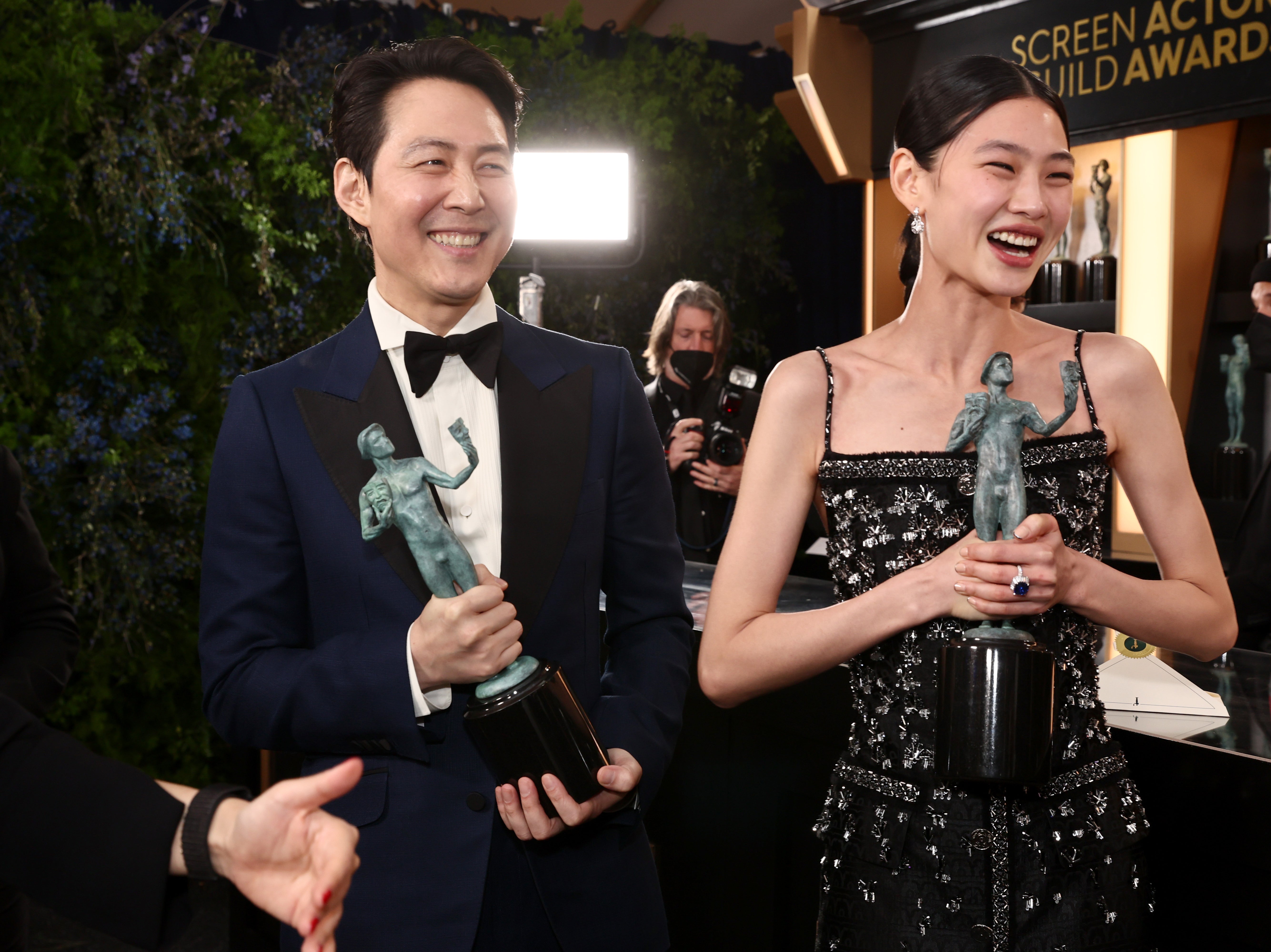 Lee Jung-jae and HoYeon Jung won SAG awards at the 2022 ceremony