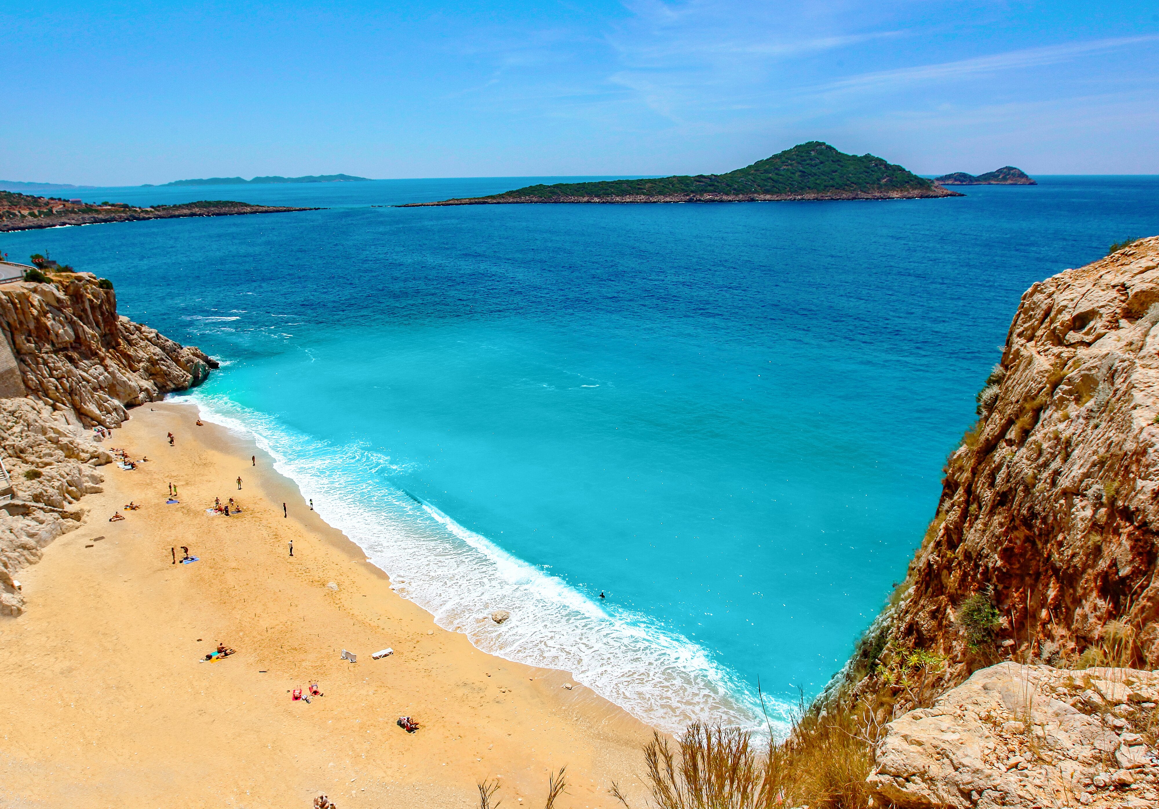 The area is famous for its beautiful white sands and must-explore coves