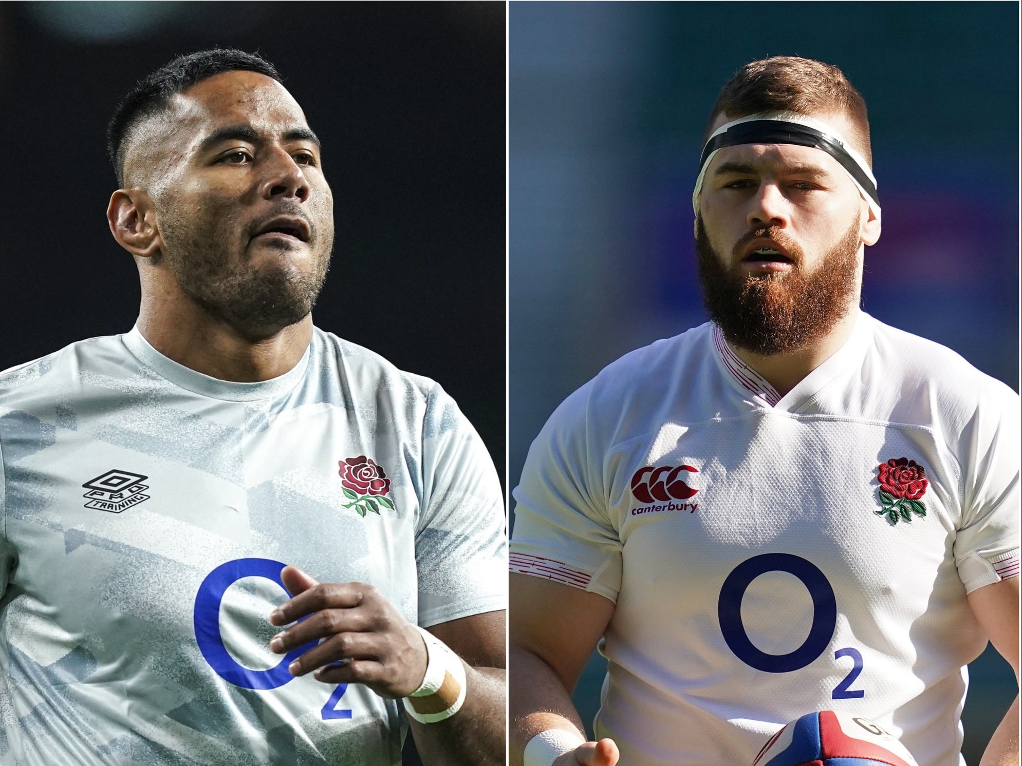 Manu Tuilagi and Luke Cowan-Dickie