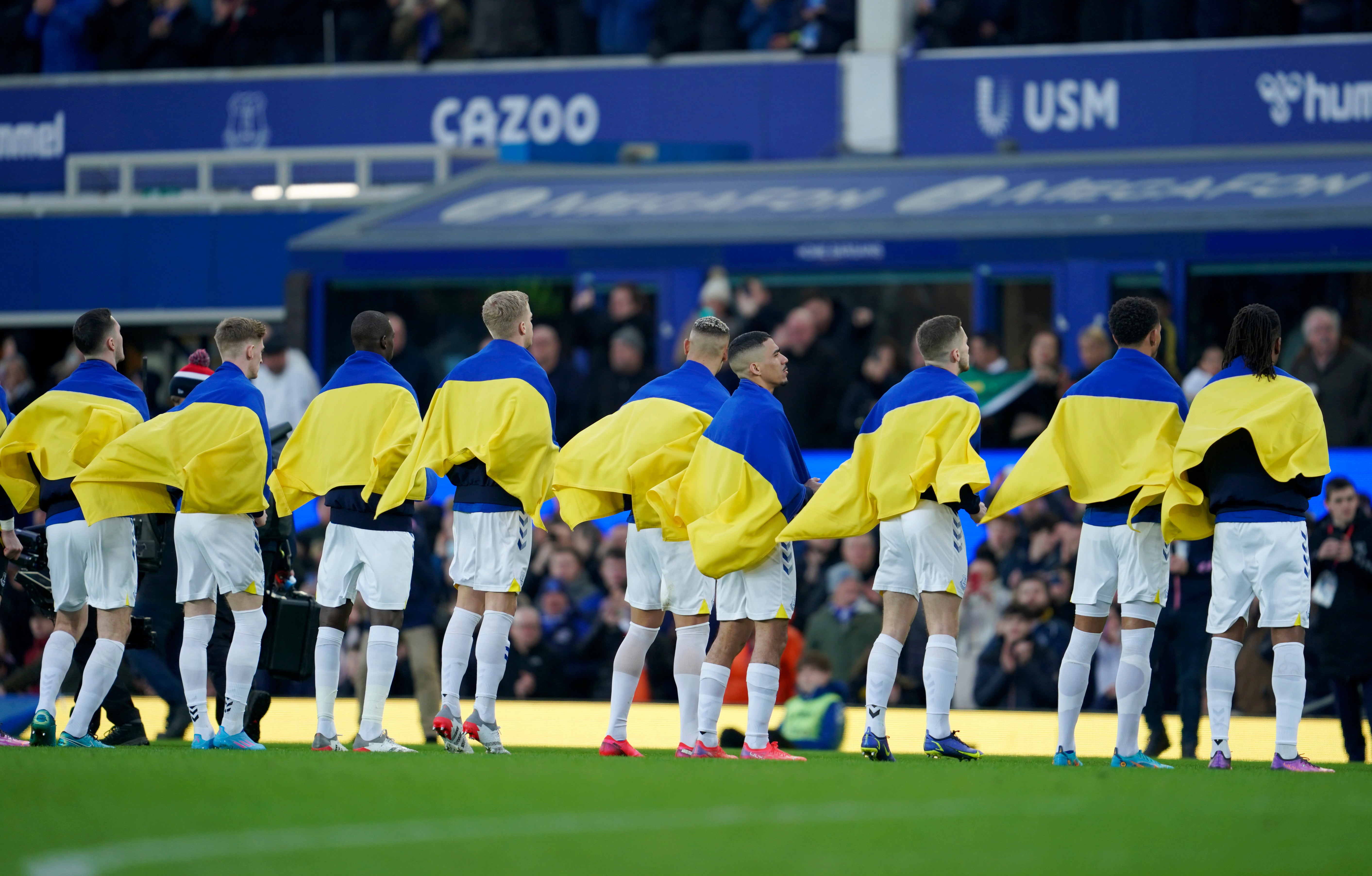 The Premier League has announced plans for a show of support for Ukraine