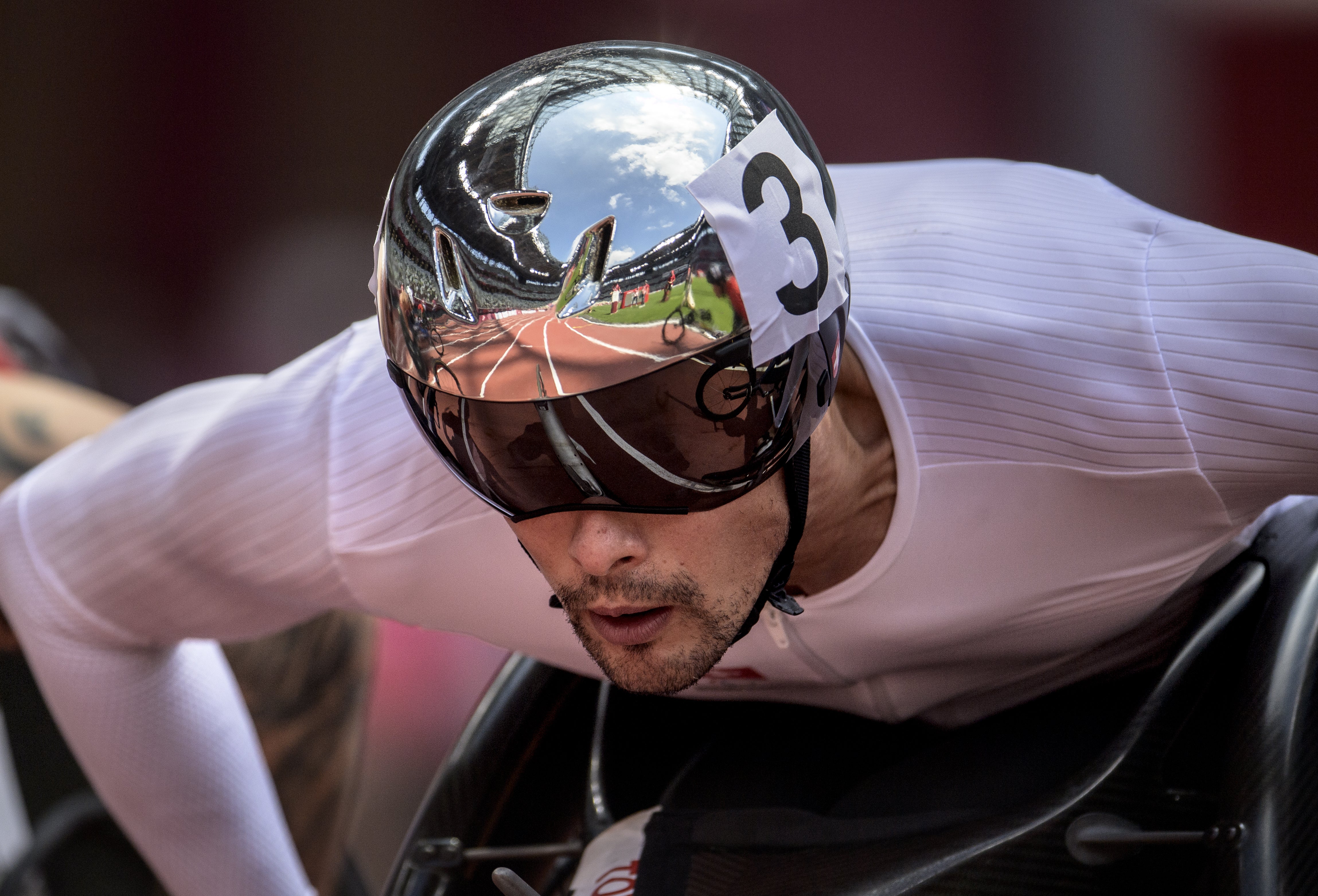 Paralympic champion Marcel Hug supports the ban on Russian and Belarusian athletes (Joel Marklund for OIS)