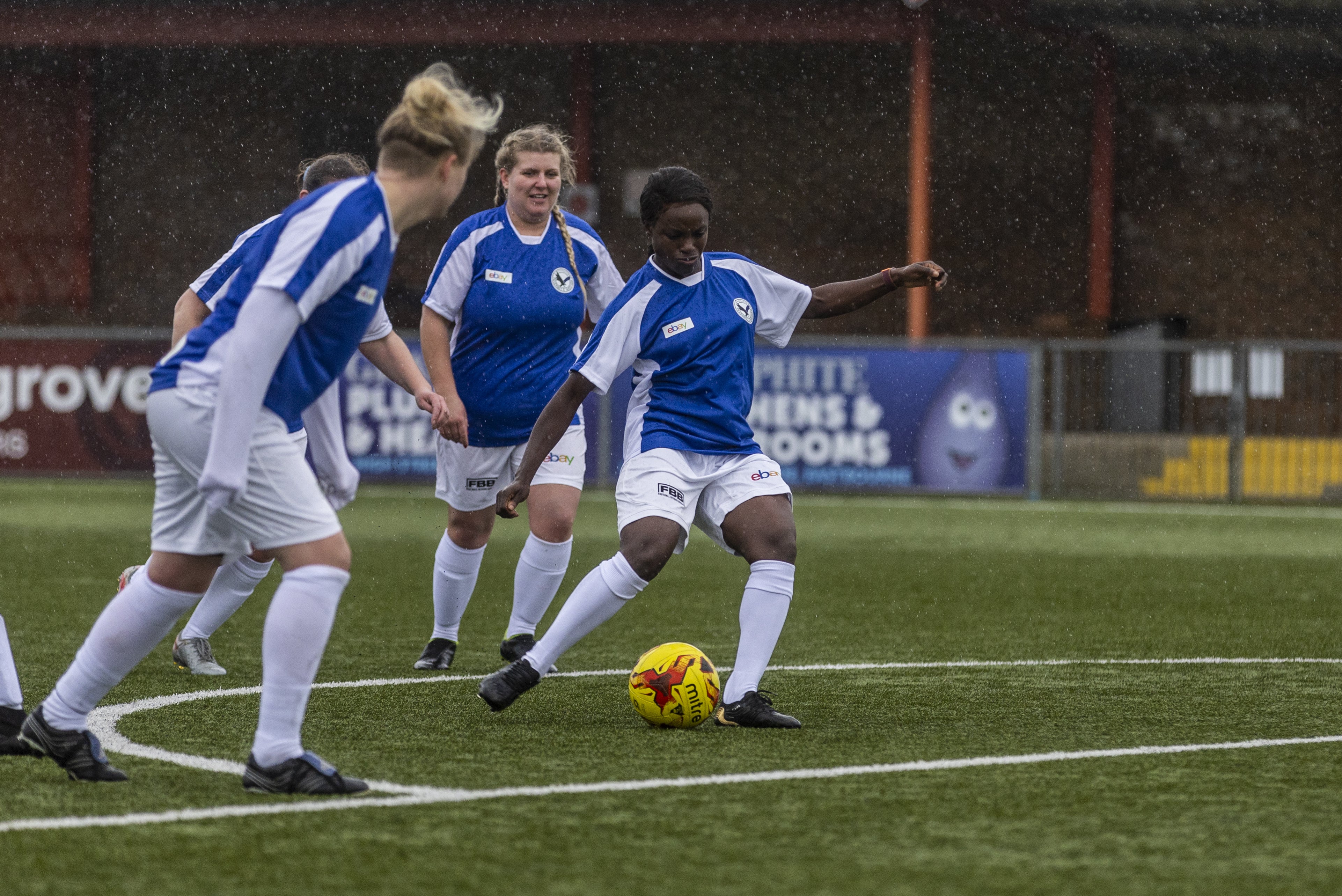 Eni Aluko in action for Pevensey and Westham (Steven Paston/PA)