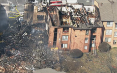 Explosion levels half of apartment building in Washington DC suburb