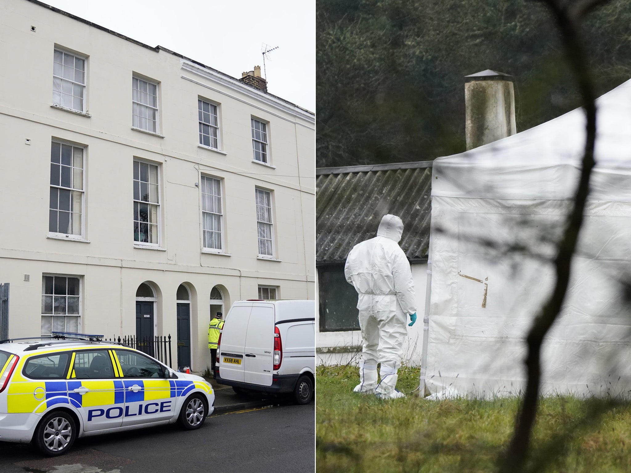 Investigations at Sherborne Place (left) and in Bourton-on-the-Water