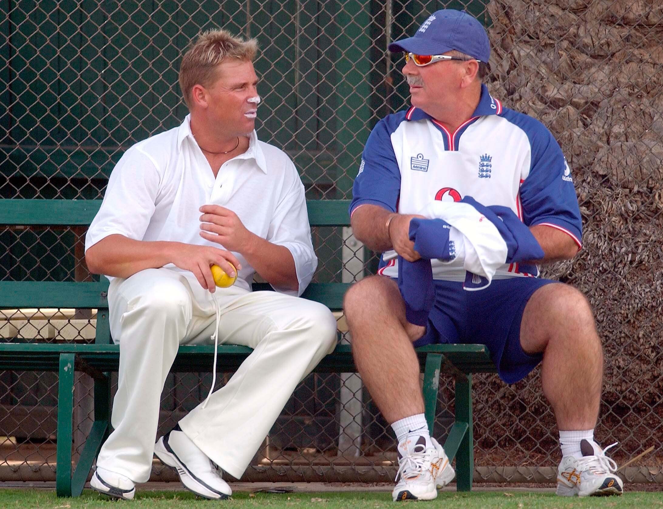 Marsh, right, was an England selector when Shane Warne and the Australia team visited for the 2005 Ashes (Rebecca Naden/PA)