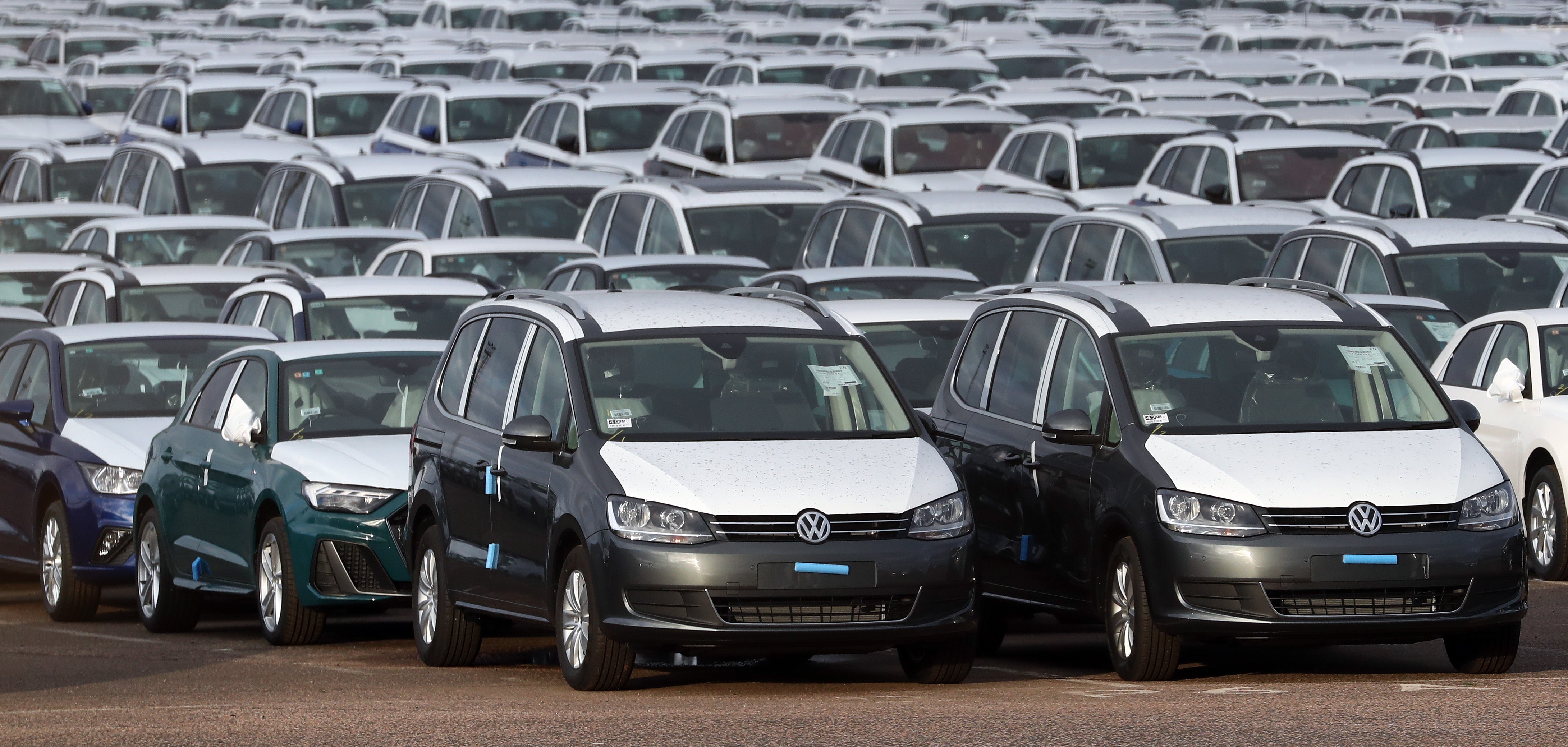 Demand for new cars was down by a quarter on pre-pandemic levels last month, according to preliminary figures (Gareth Fuller/PA)