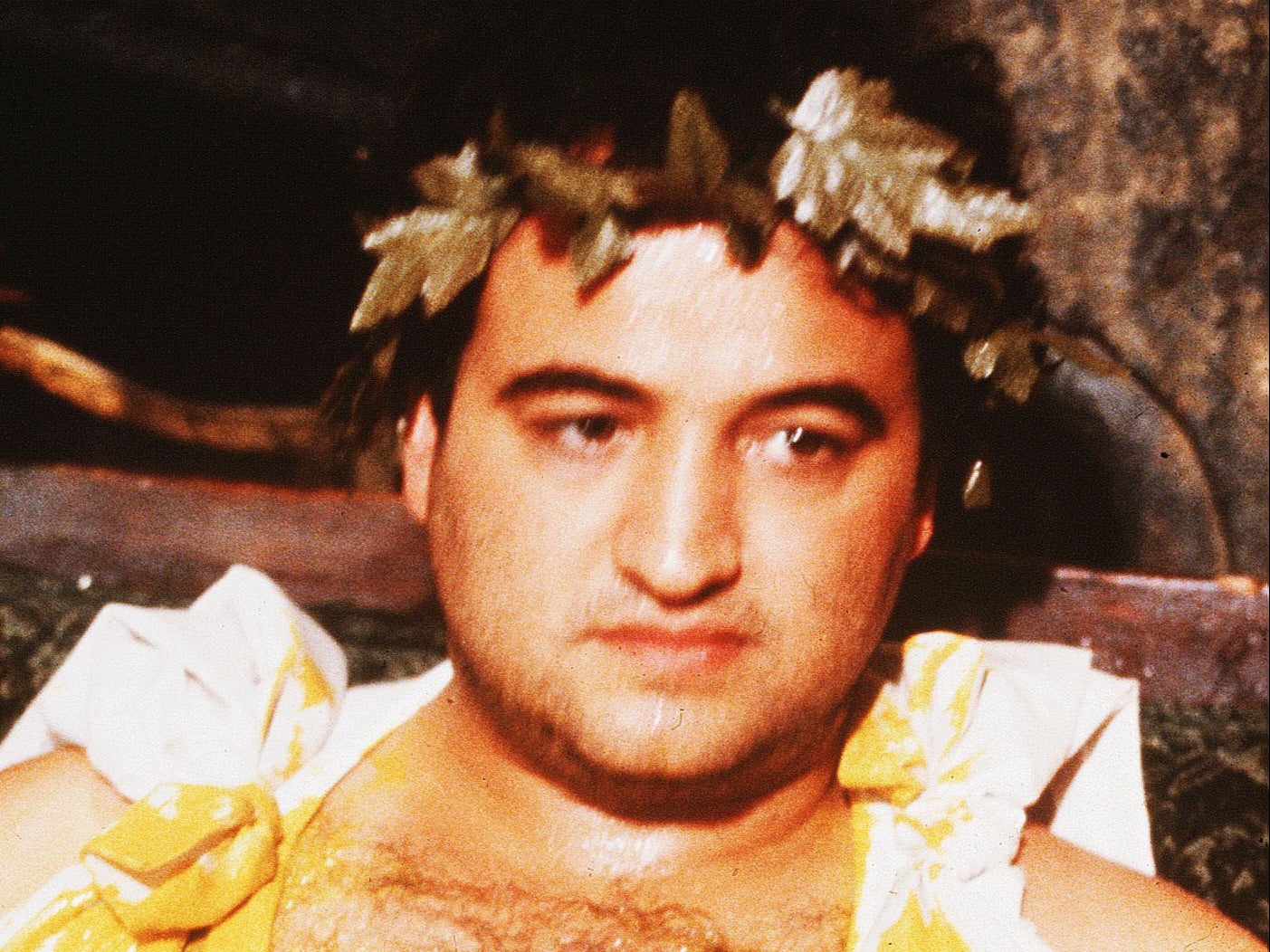 A toga-clad Belushi in ‘National Lampoon’s Animal House’