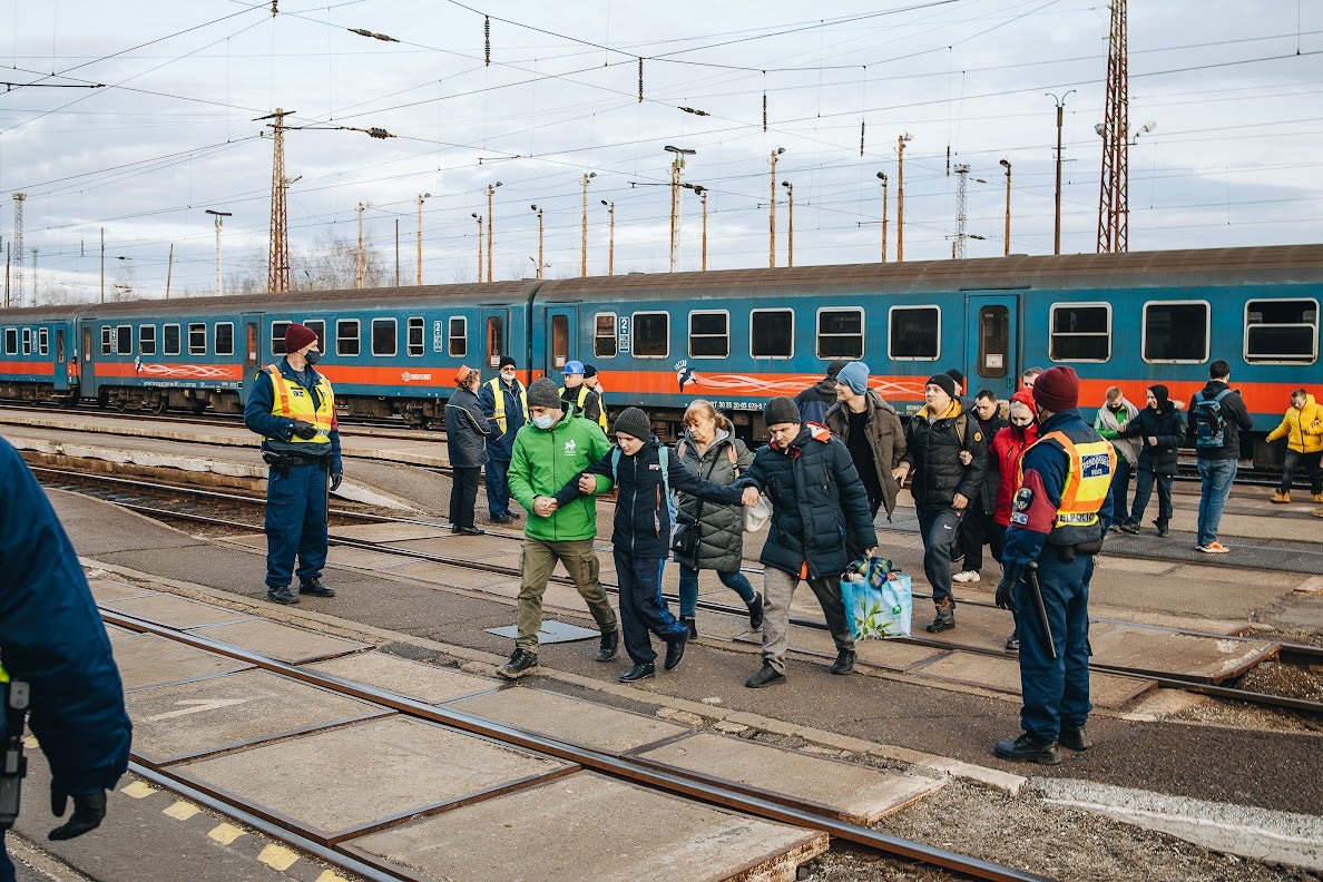 The railway station in the border town of Zahony