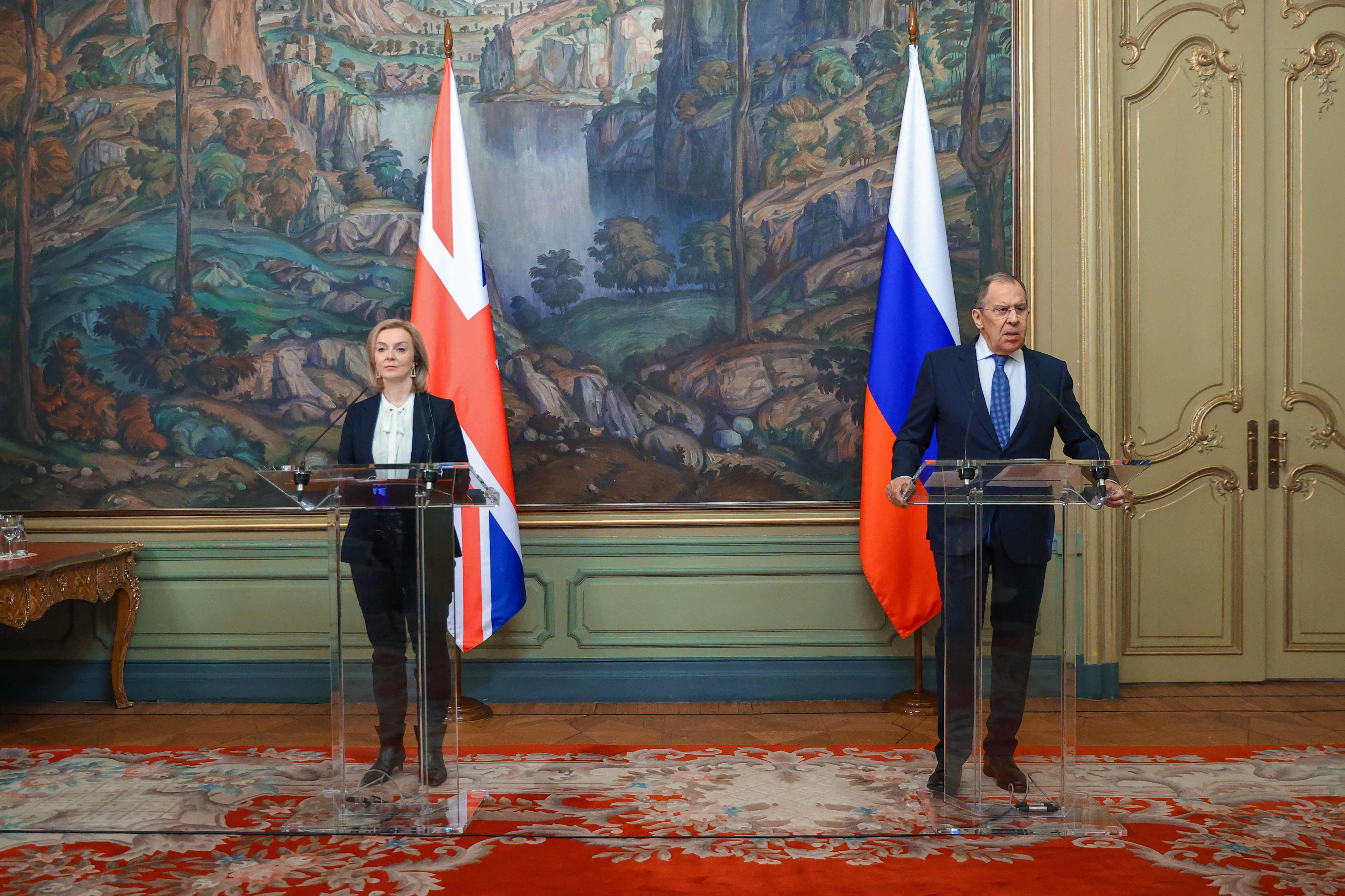 British foreign secretary Liz Truss and Russian foreign minister Sergei Lavrov held an icy press conference in early February, which failed to de-escalate tensions between Russia and Ukraine.