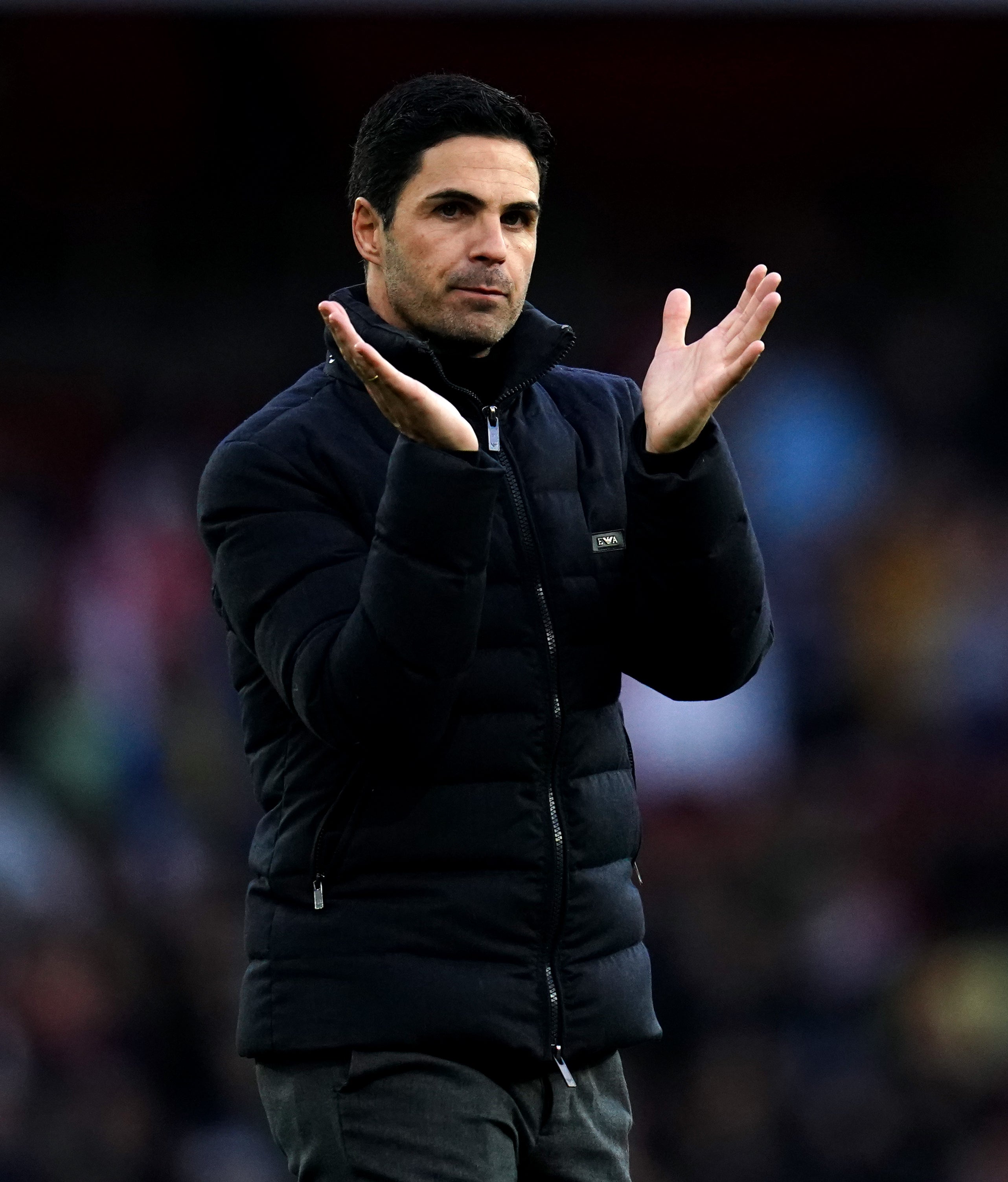 Mikel Arteta will come up against Watford and Roy Hodgson on Sunday (John Walton/PA)