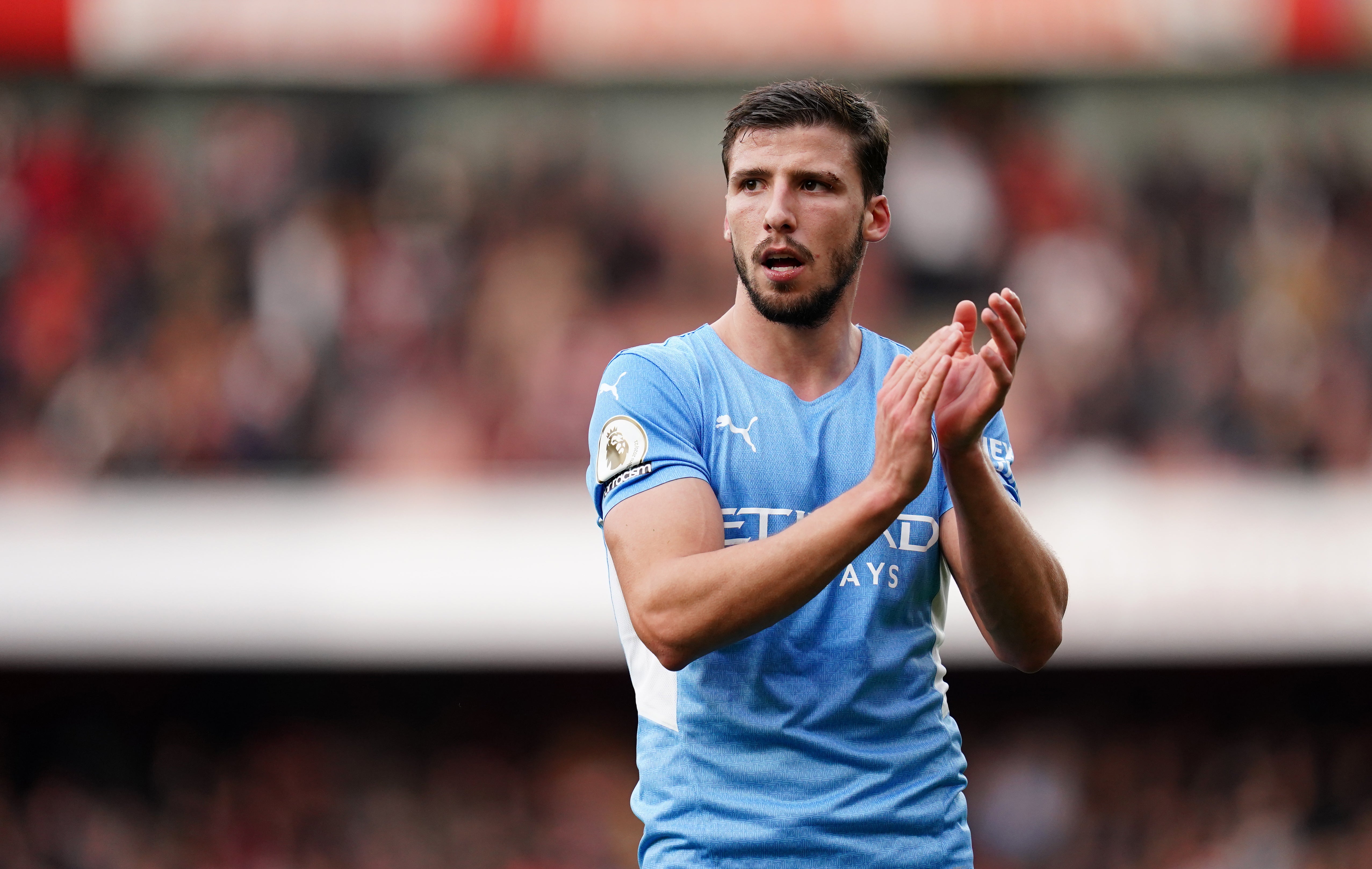 Ruben Dias is facing more time out with a hamstring injury (John Walton/PA)