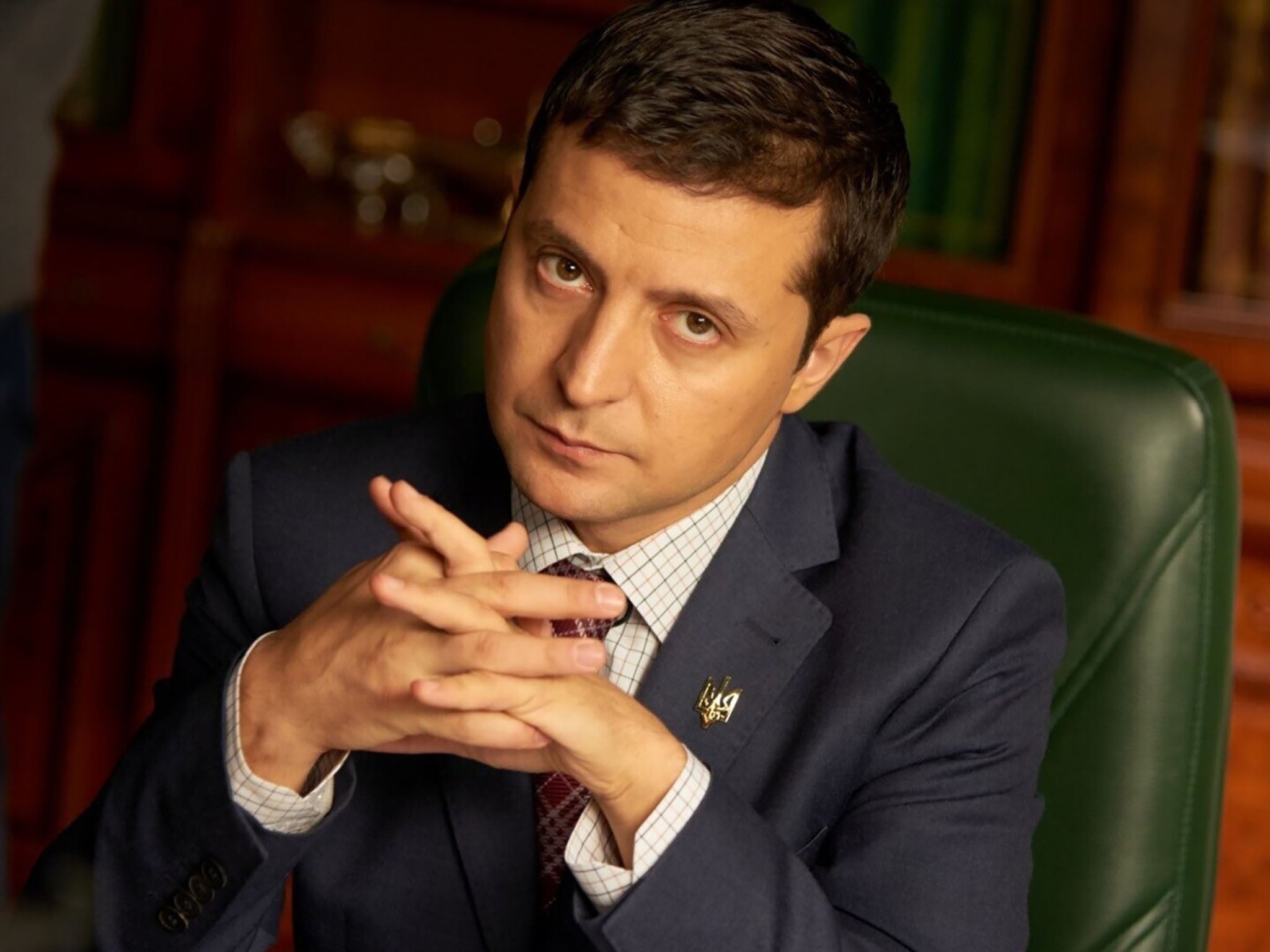 Ukrainian president Volodymyr Zelensky in his sitcom ‘Servant of the People'