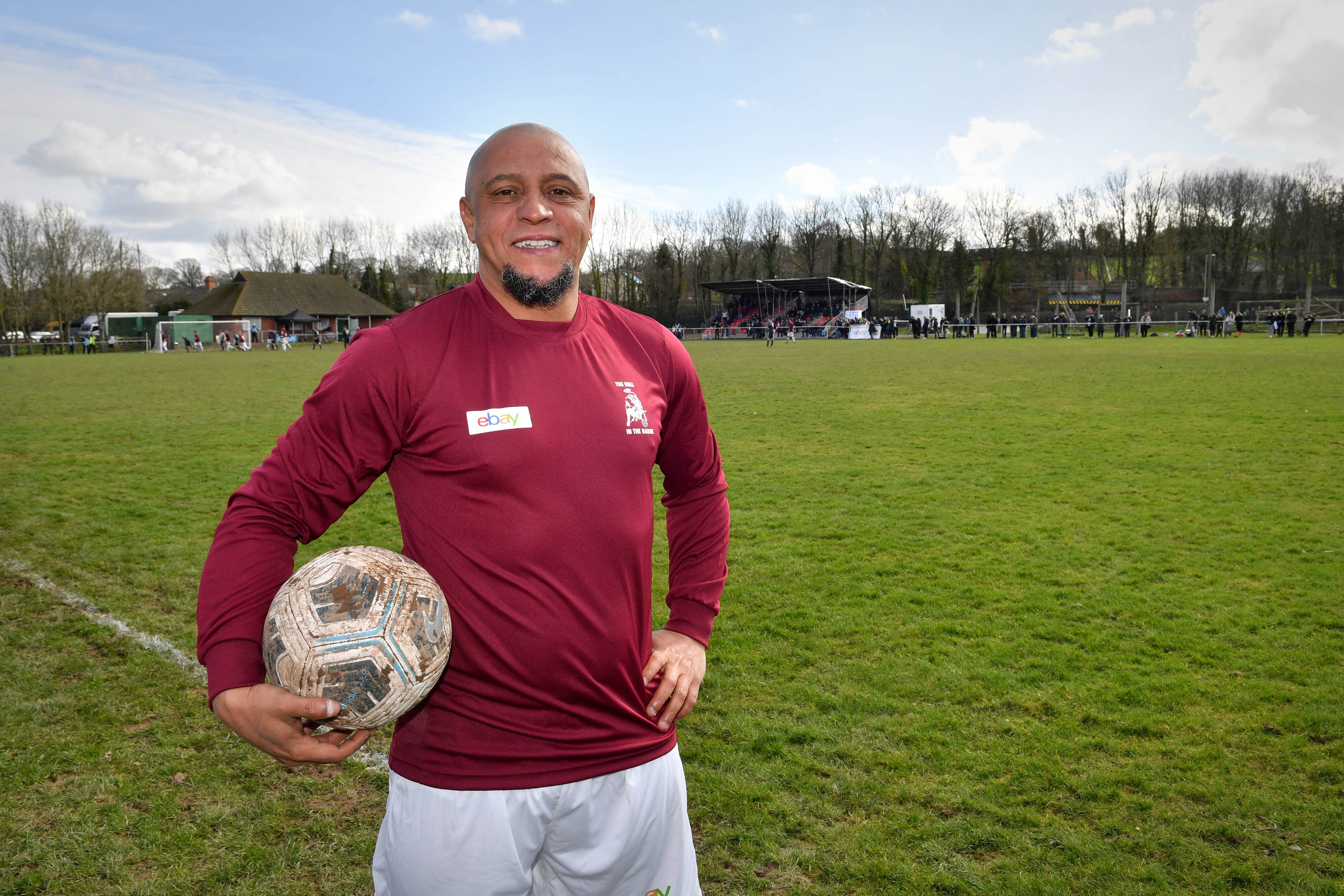 The playing services of World Cup-winning defender Roberto Carlos were up for grabs as a raffle prize in January (Anthony Devlin/PA)