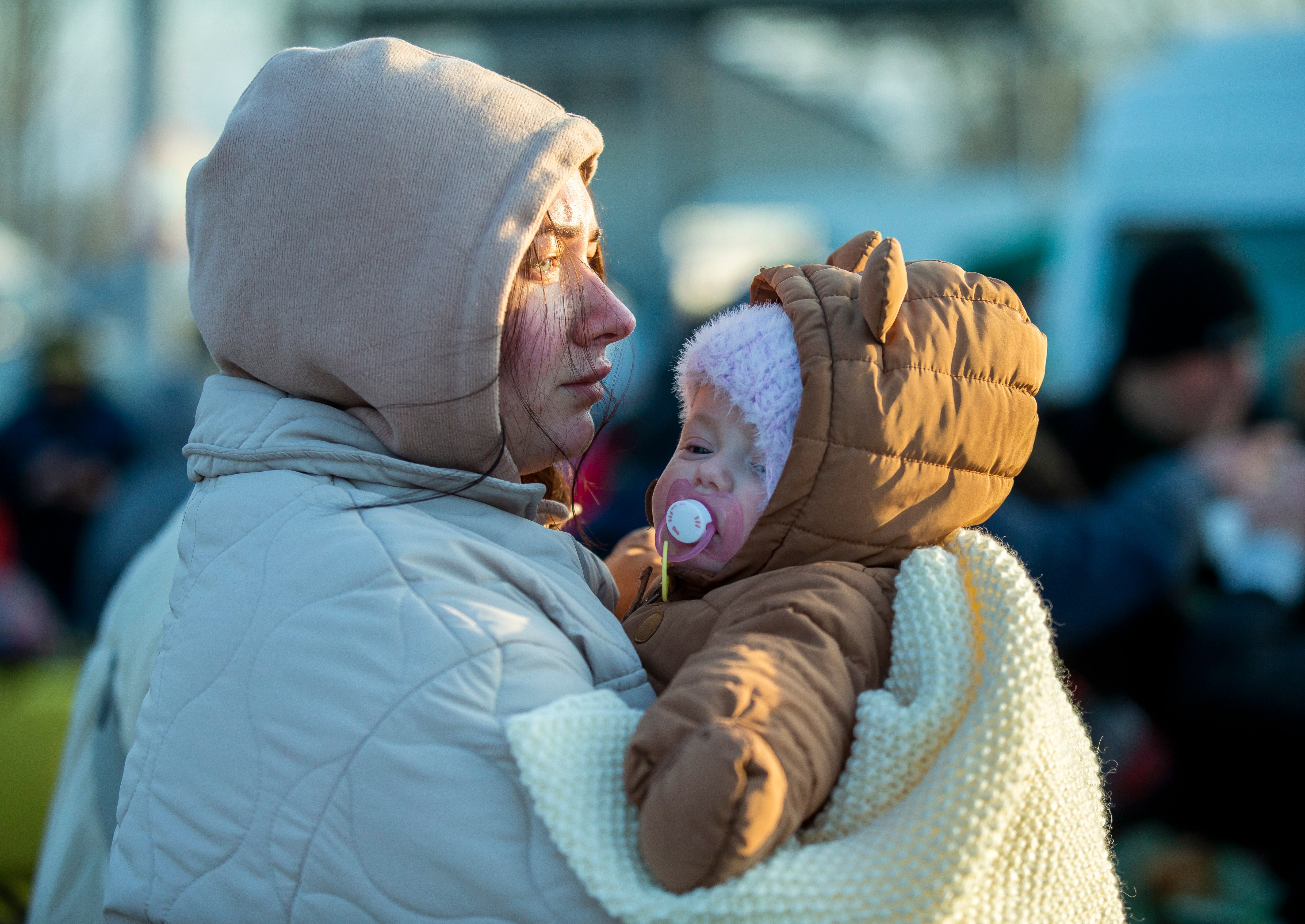 Nursing a sick child during a war, under aerial bombardment, is unthinkable