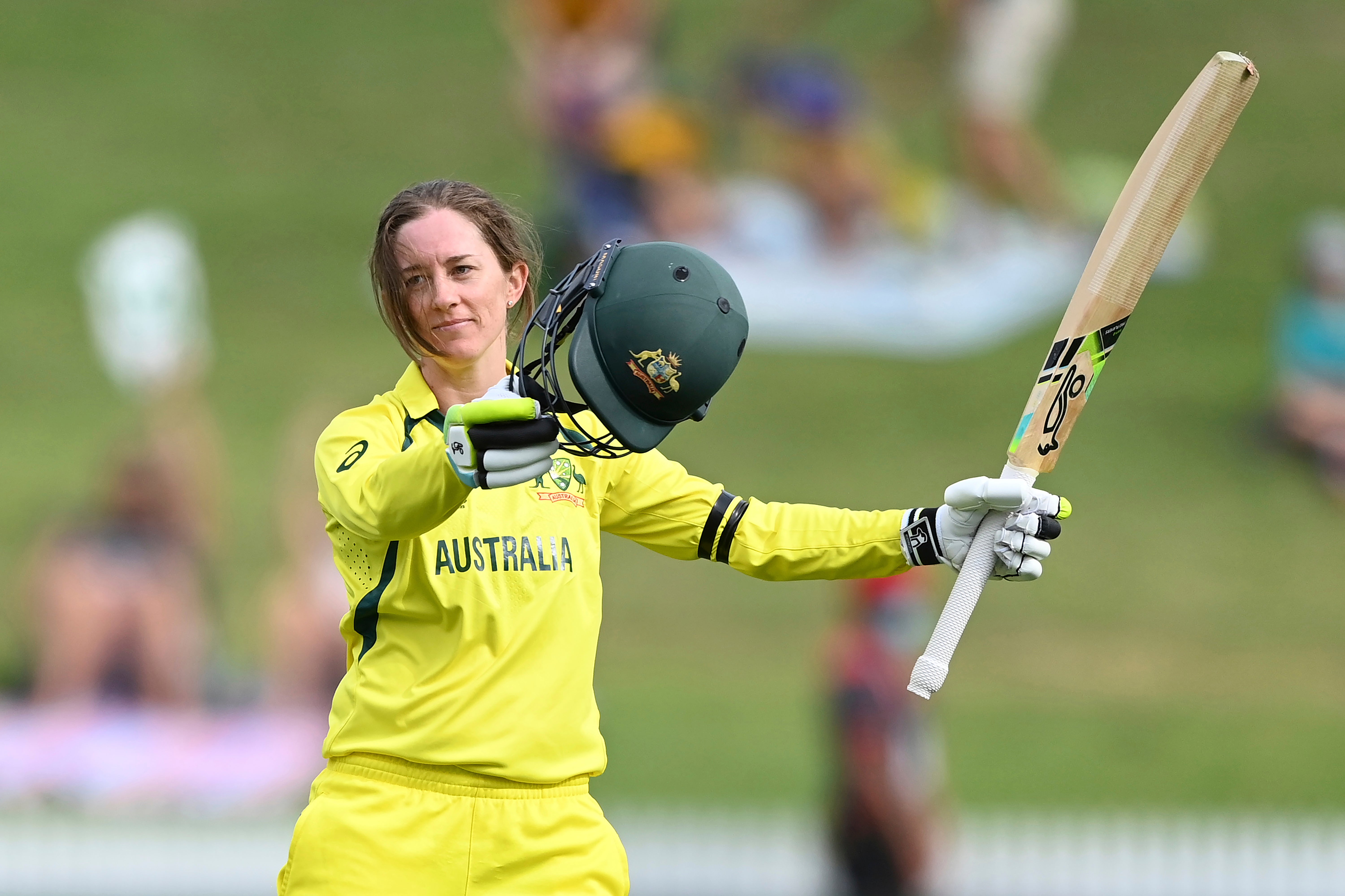 Rachael Haynes made a superb 130 (Andrew Cornaga/Photosport via AP)