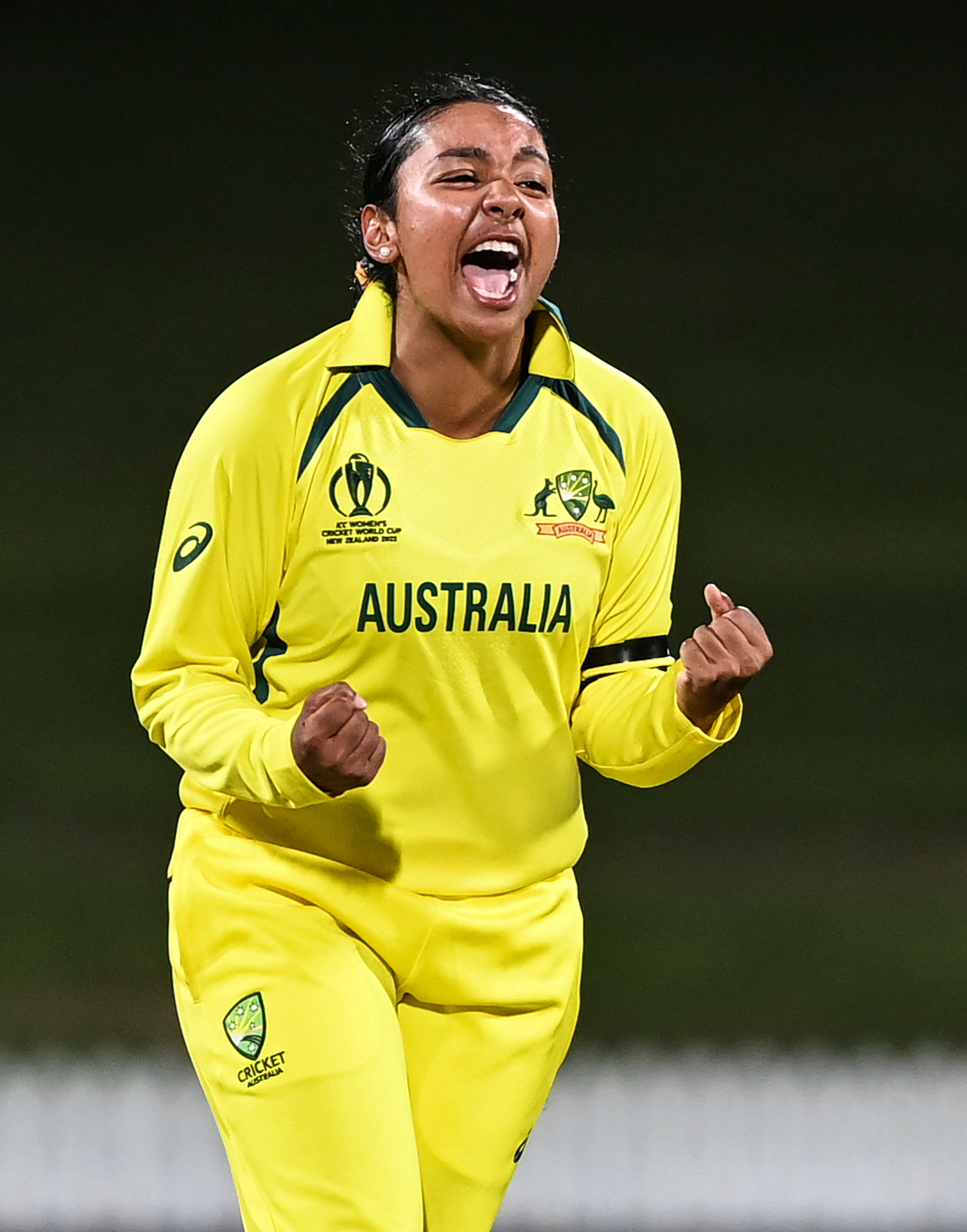 Leg-spinner Alana King paid her own tribute to Shane Warne (Andrew Cornaga/Photosport via AP)