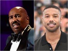 Steve Harvey struggles to answer whether he’d like Michael B Jordan to marry his stepdaughter Lori