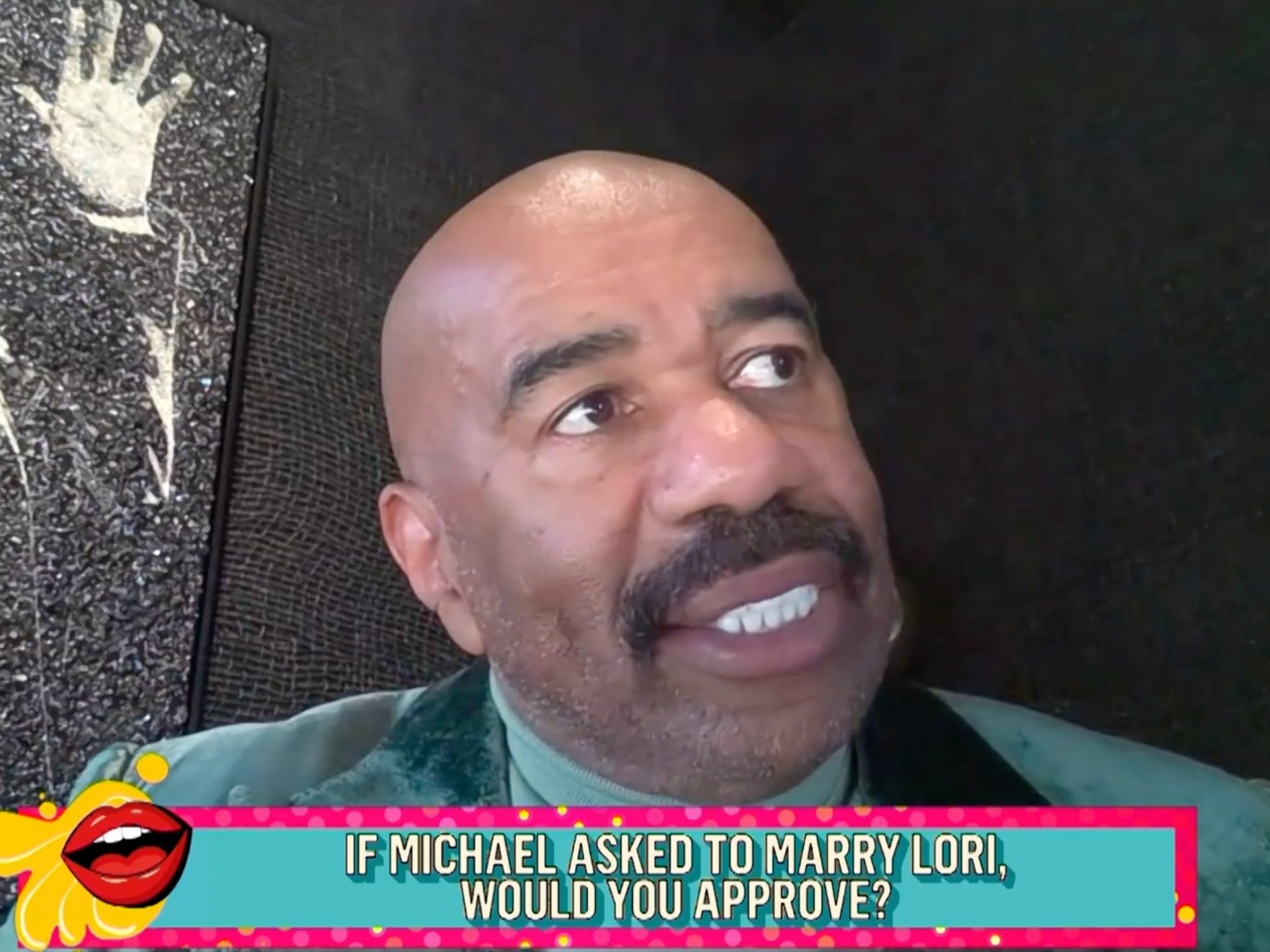 Steve Harvey struggled to answer a question about Michael B Jordan and his stepdaughter