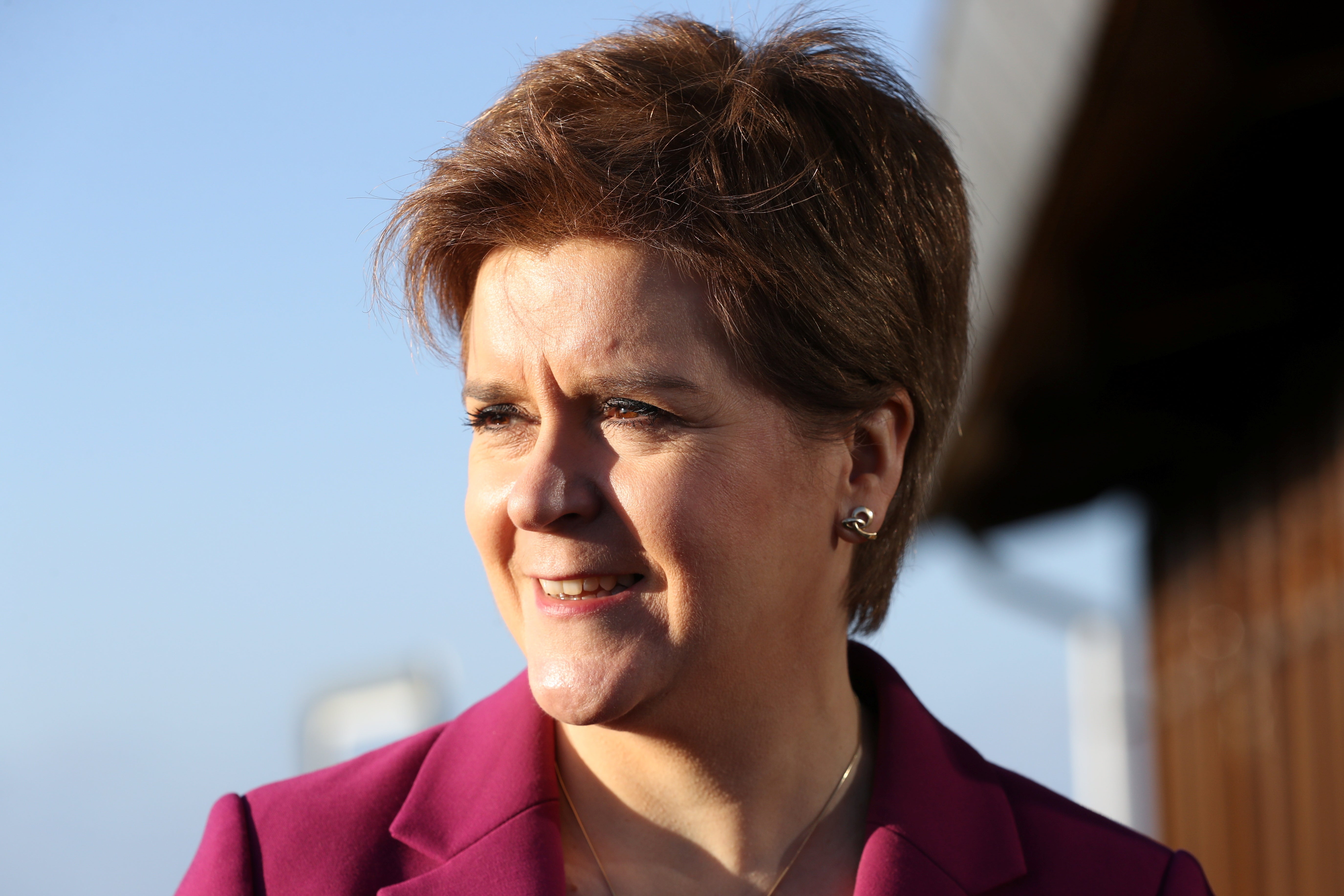 Nicola Sturgeon expressed her ‘solidarity’ with the women of Ukraine (Russell Cheyne/PA)