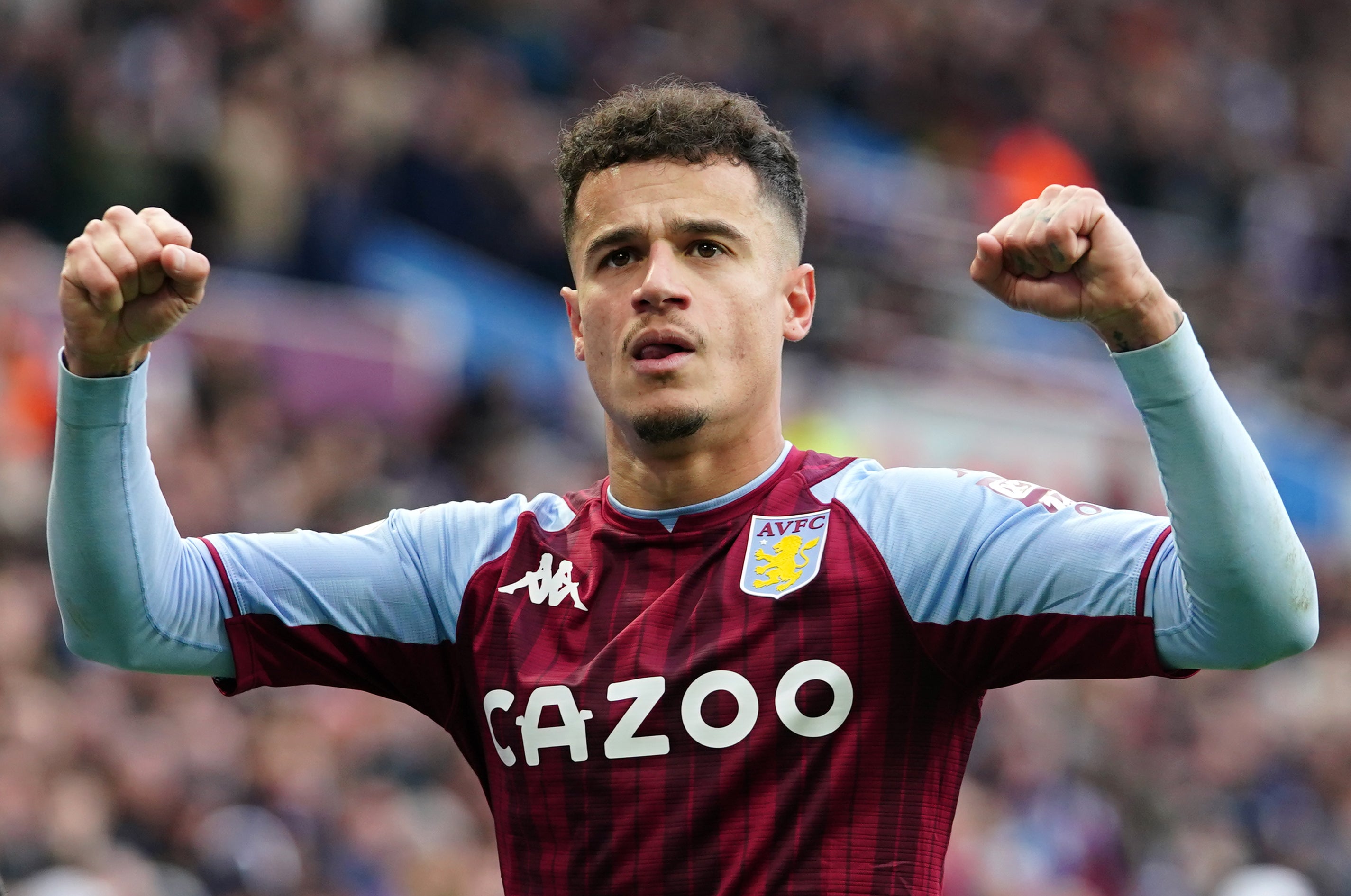 Philippe Coutinho celebrates his goal (David Davies/PA)